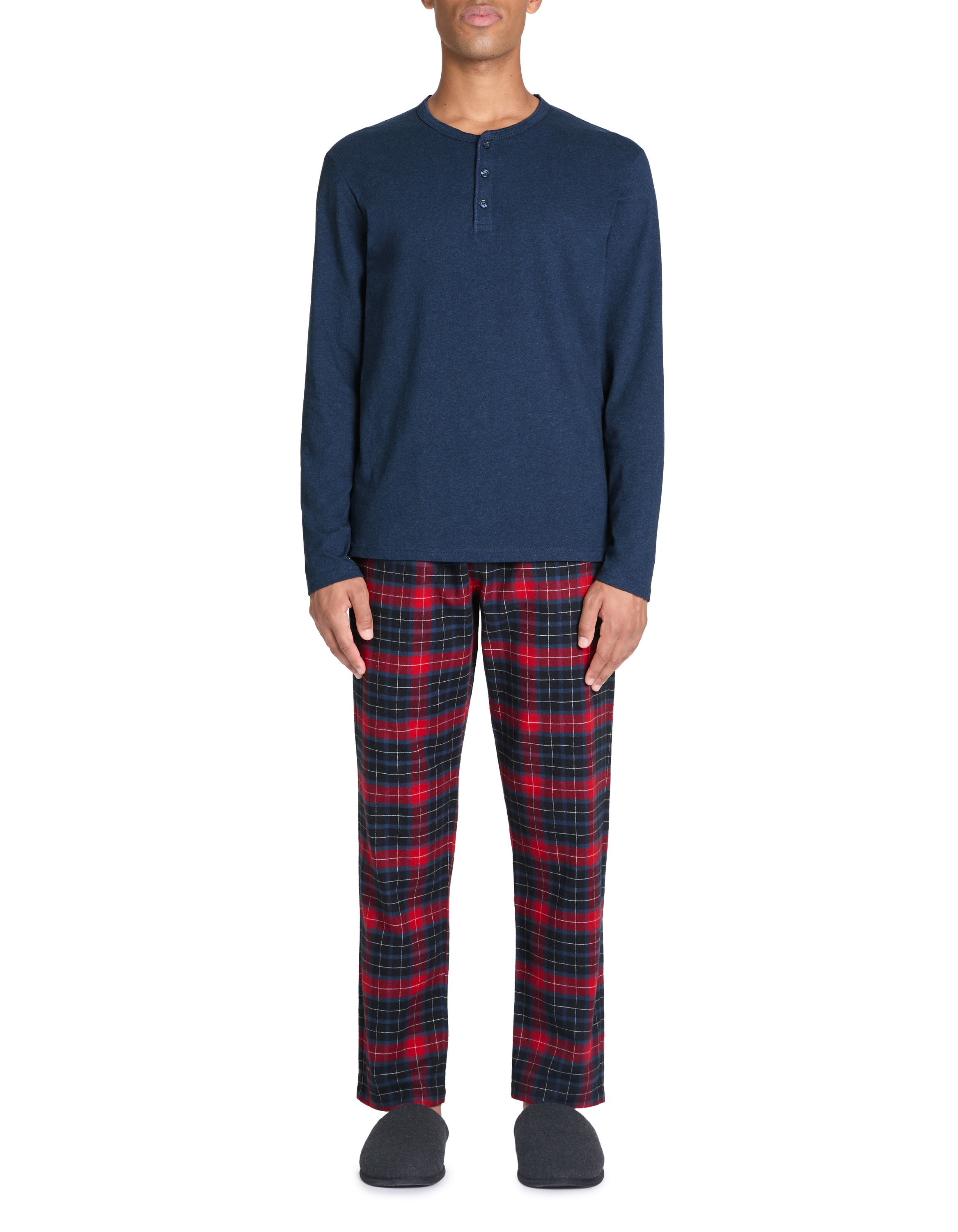 Pyjama pantalon en coton - rouge - camaieu - Modalova