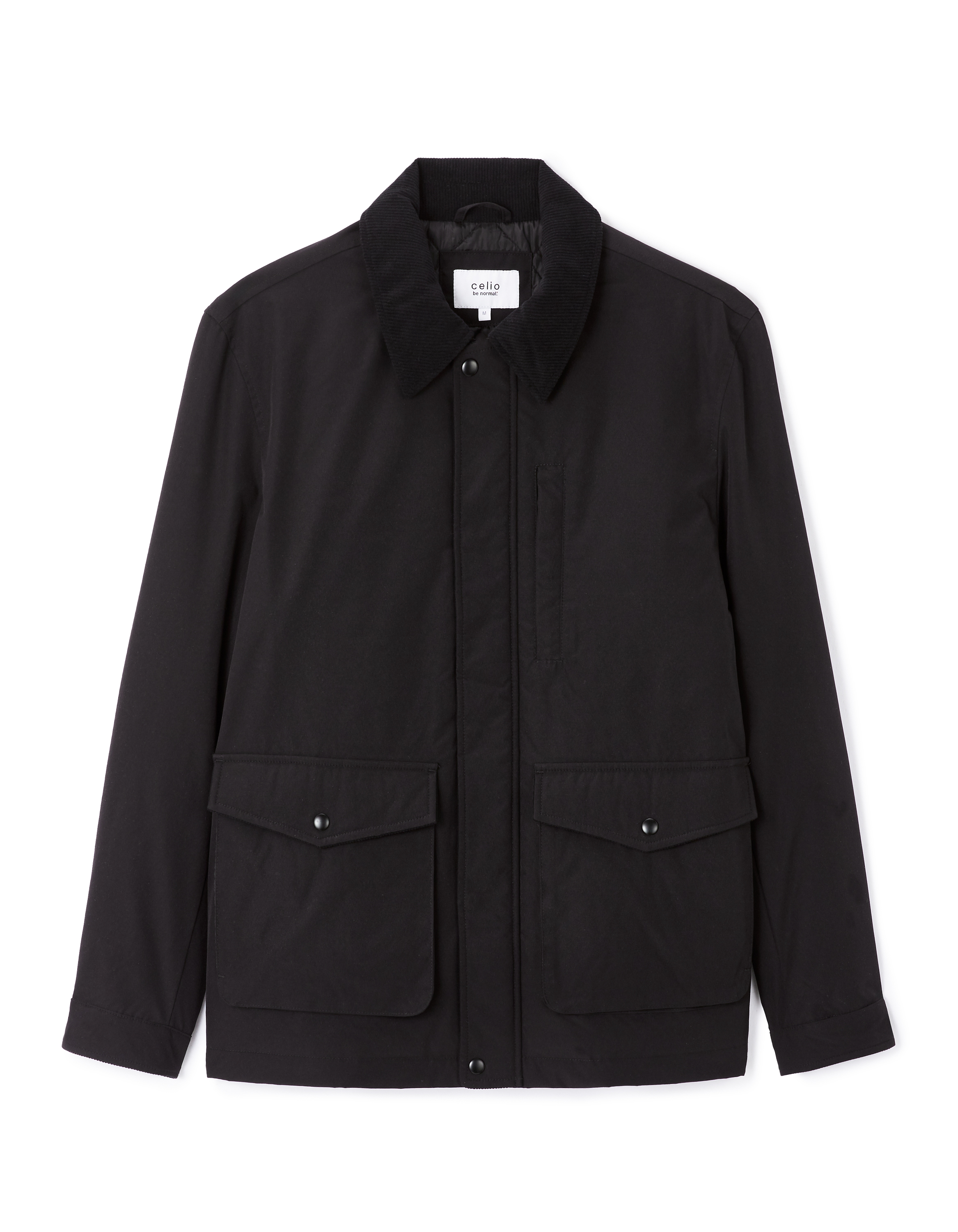 Blouson col chemise - noir