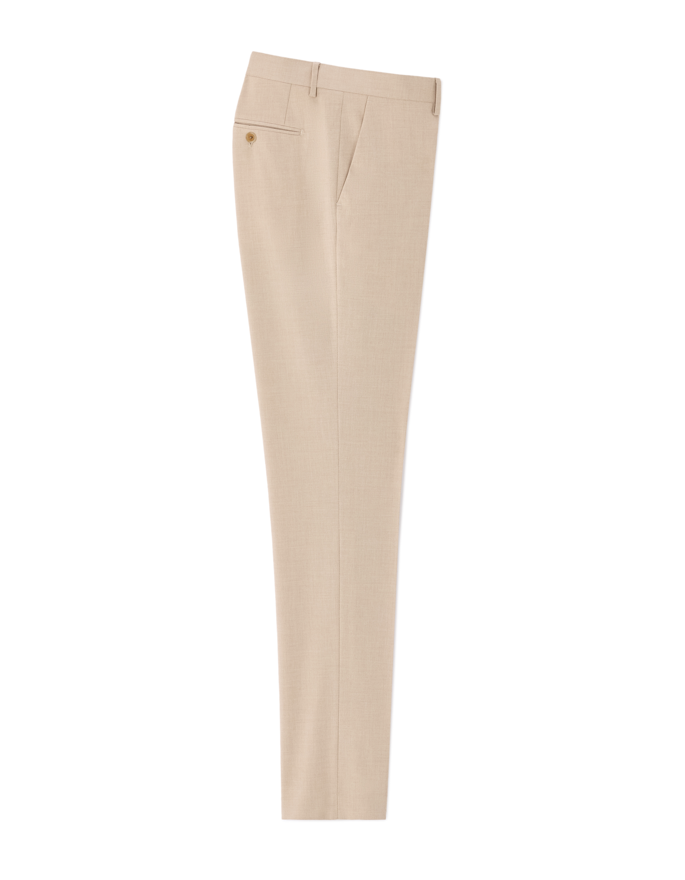 Pantalon de costume slim stretch - beige