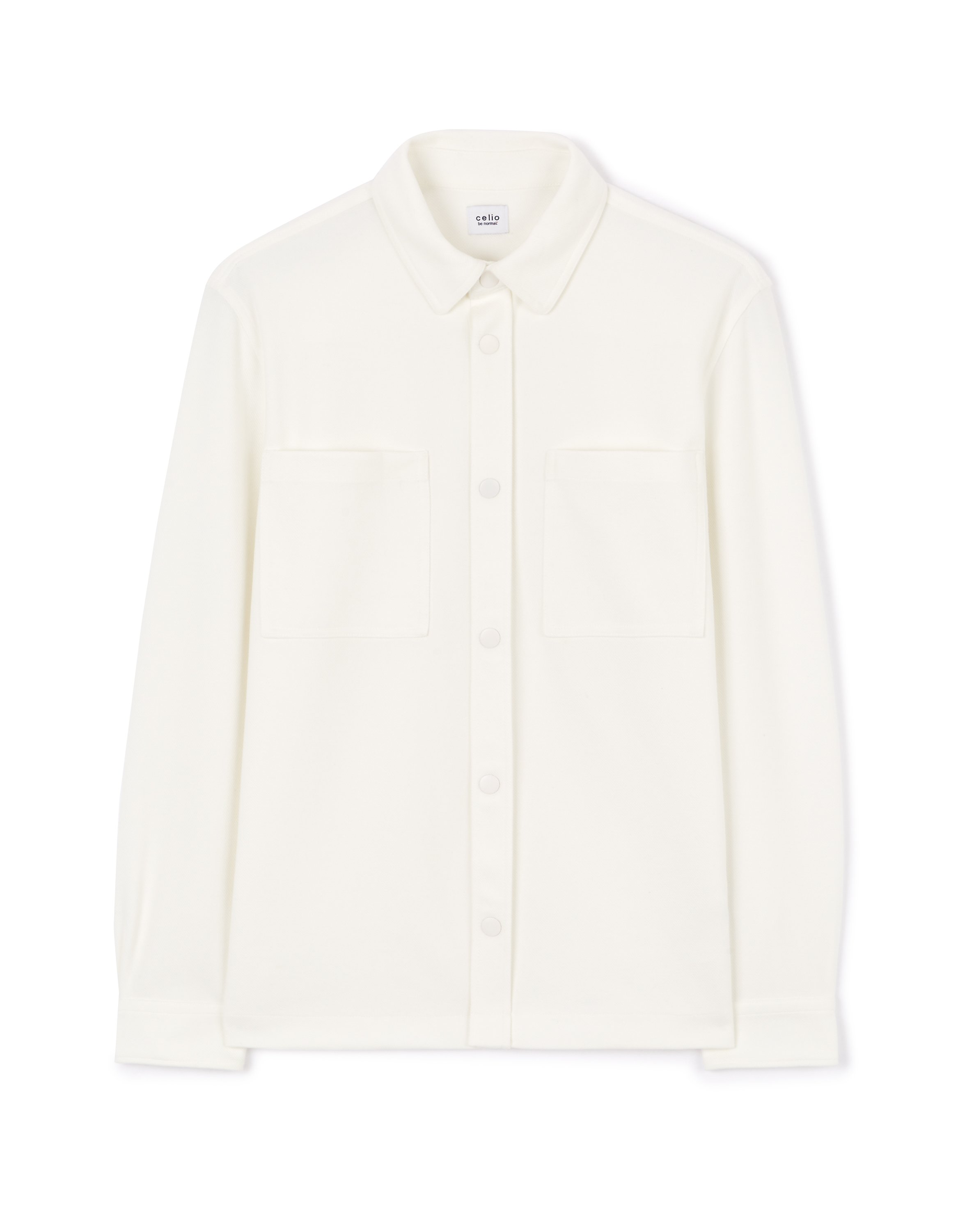 Surchemise twill stretch - blanc