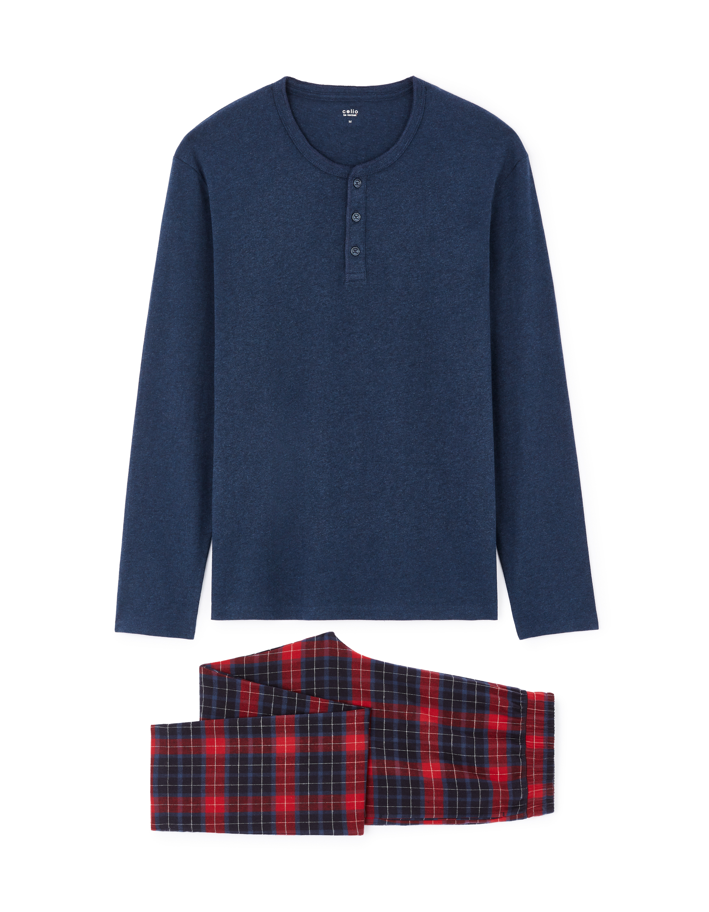 Pyjama pantalon en coton - rouge