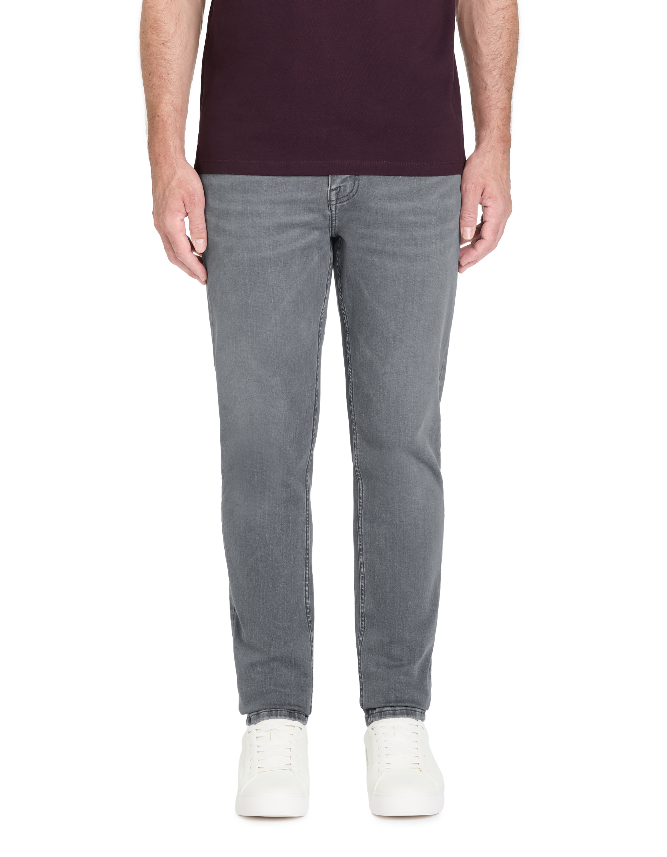 Jean slim stretch Powerflex - gris - camaieu - Modalova