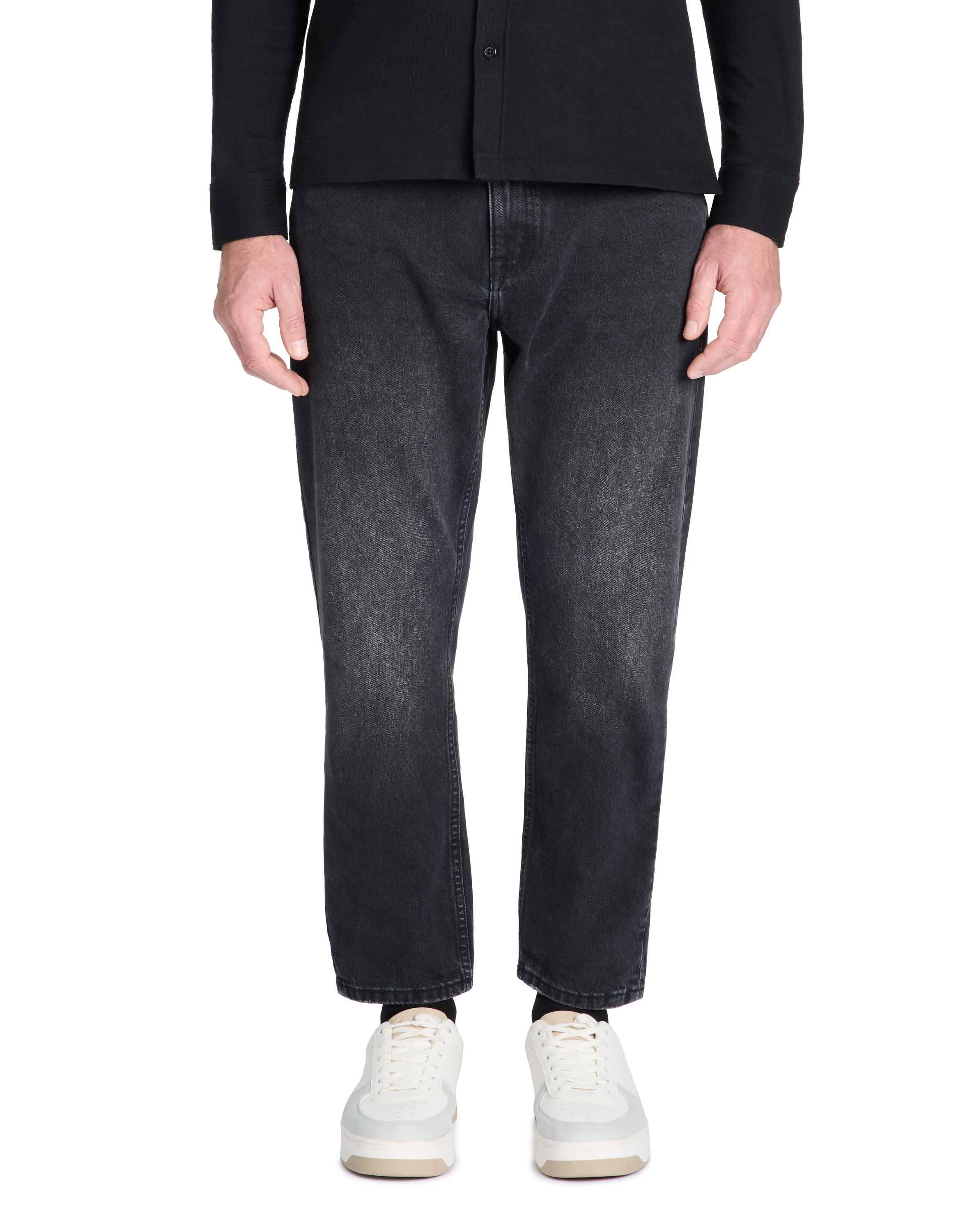 Jean relax 100% coton - noir - camaieu - Modalova