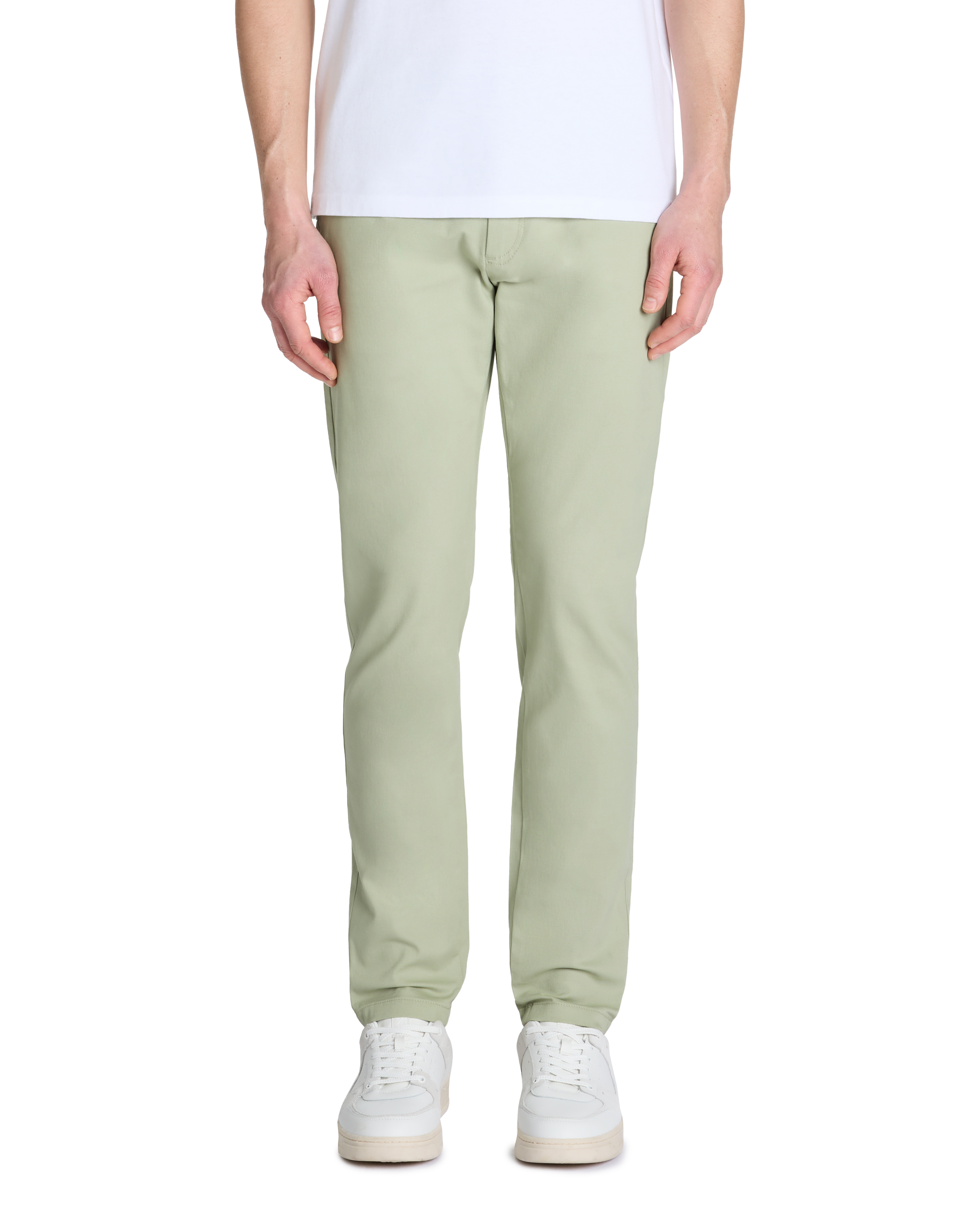 Pantalon slim en coton stretch - camaieu - Modalova