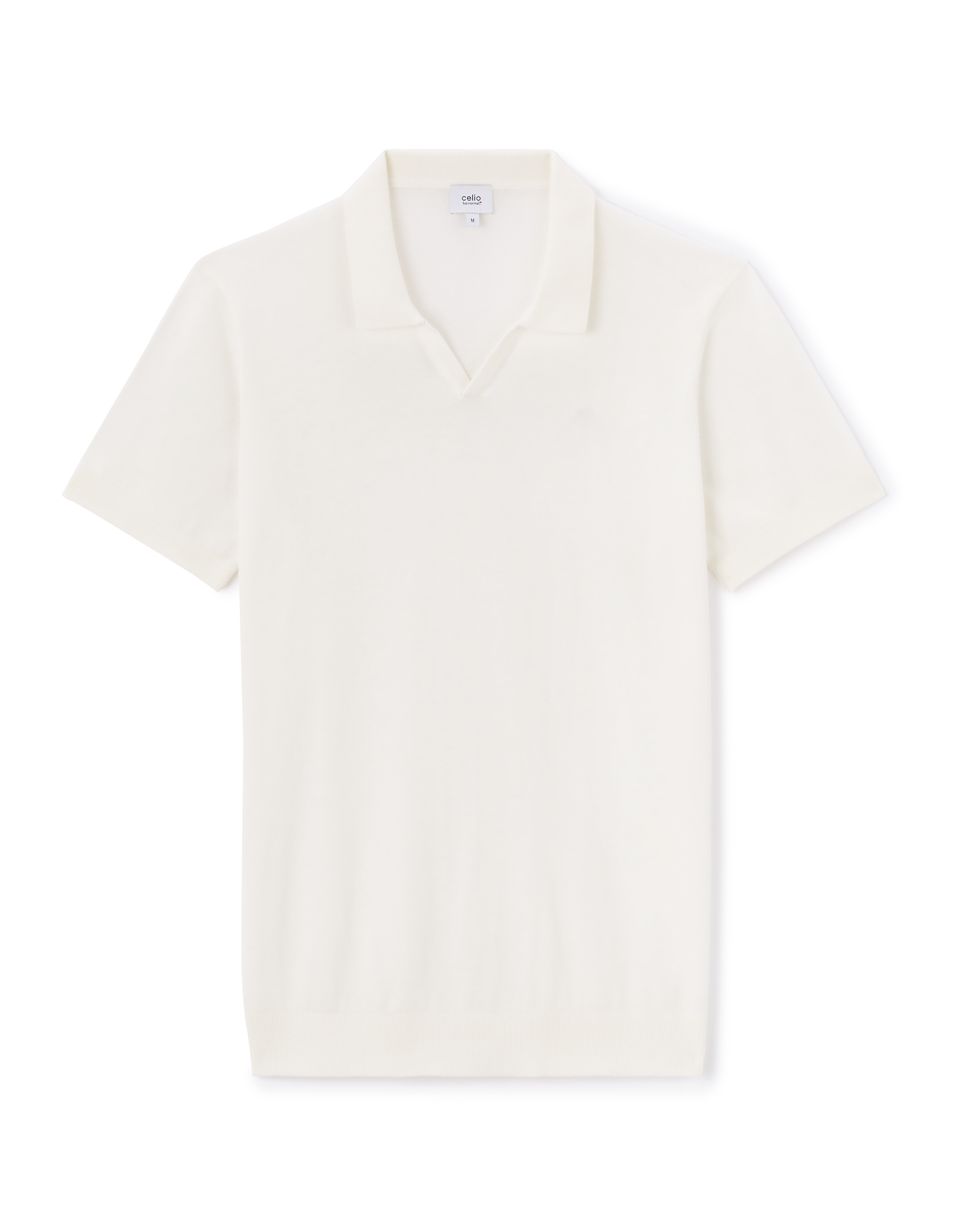 Polo slim en maille 100% coton - beige