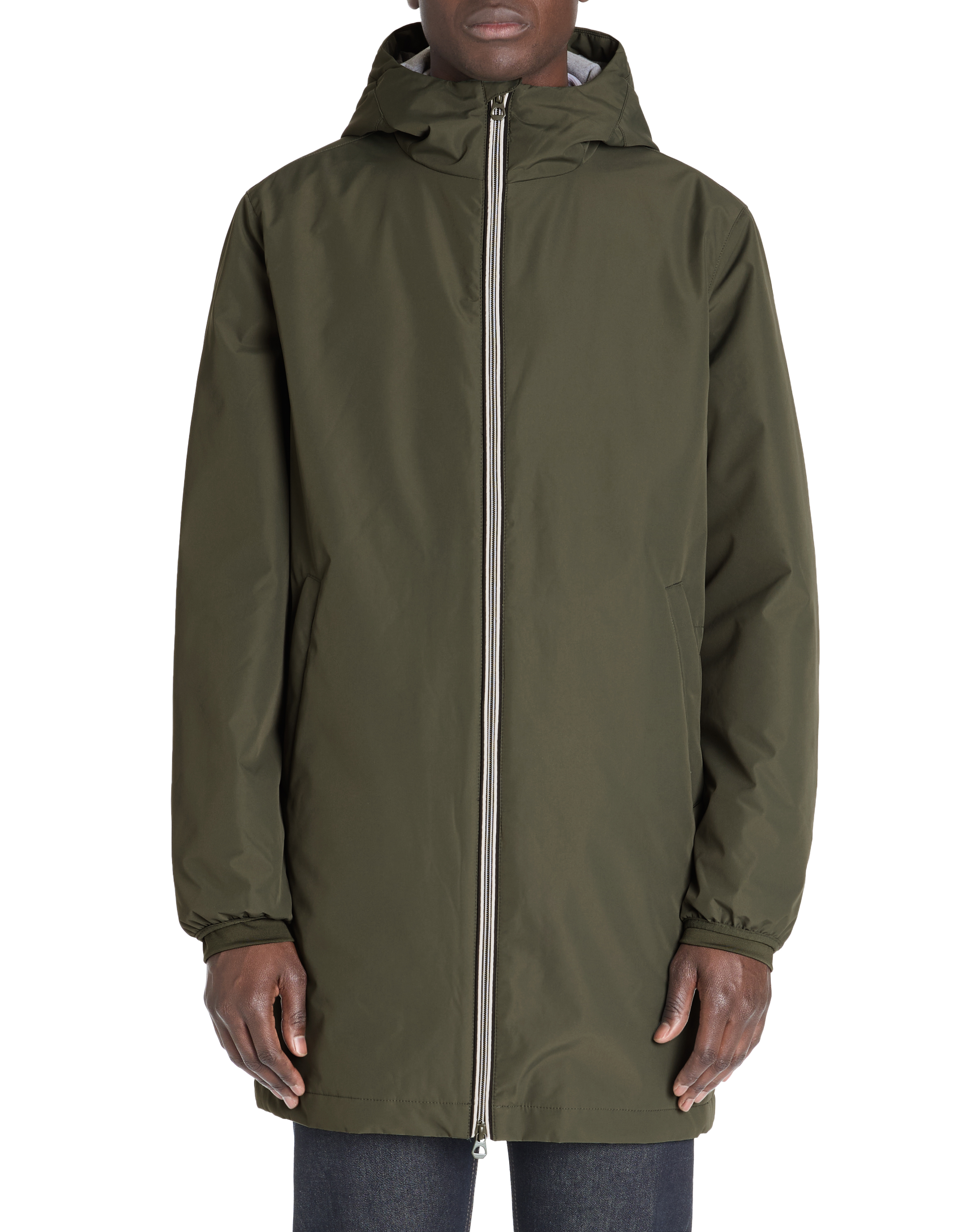 Parka capuche fixe - kaki - camaieu - Modalova
