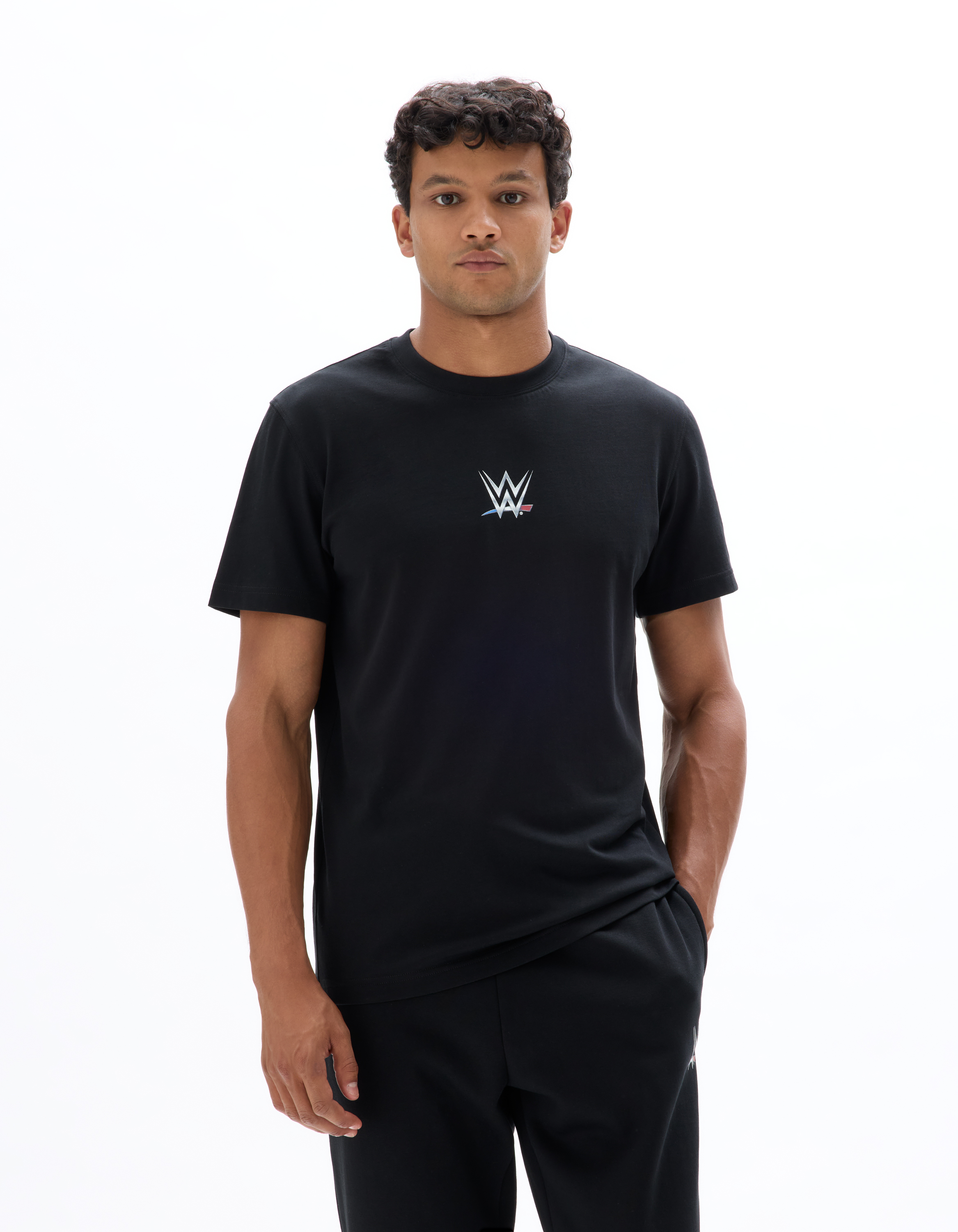 WWE - T-shirt noir - camaieu - Modalova