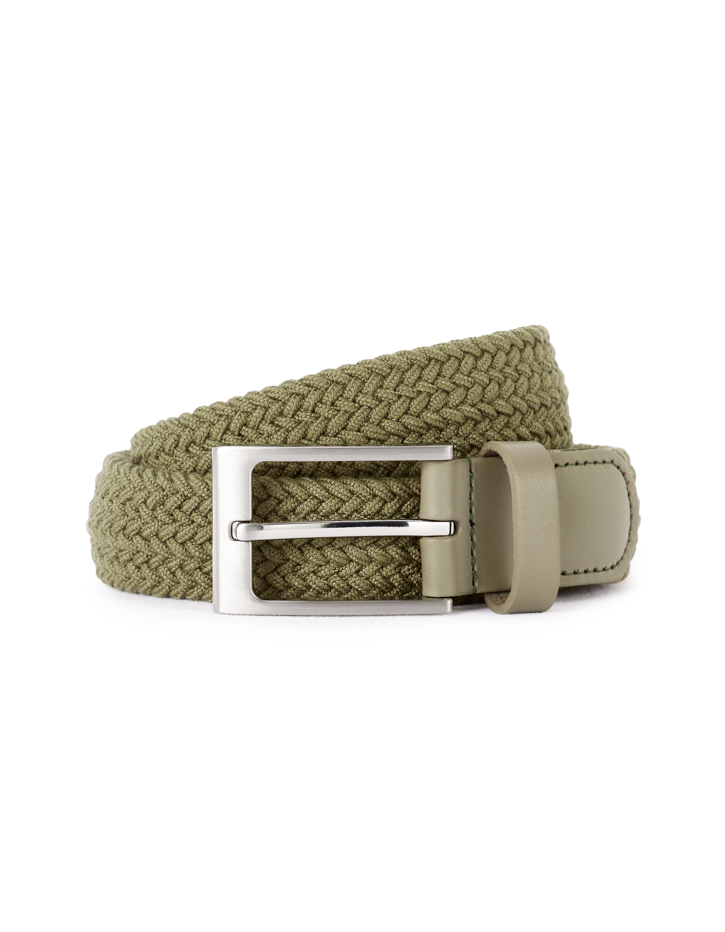 Ceinture tréssée - kaki