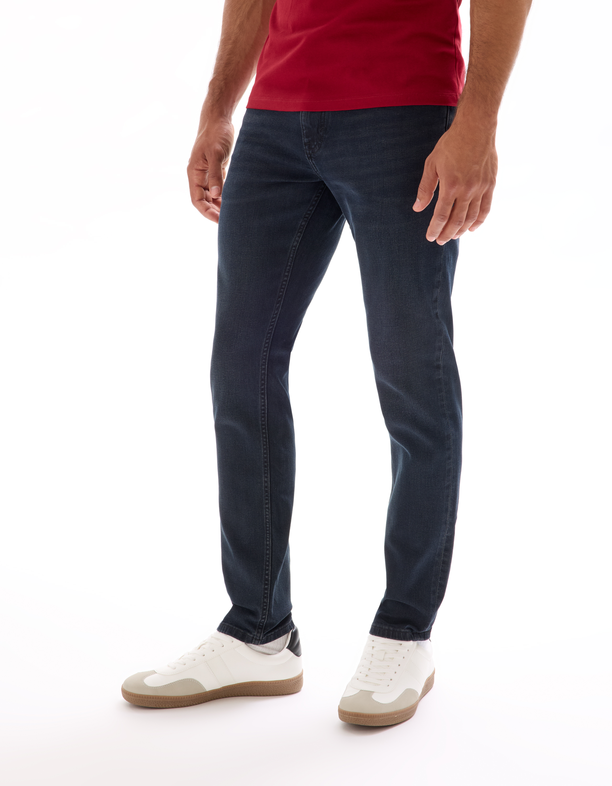 Jean C.25 slim coton stretch - bleu - camaieu - Modalova