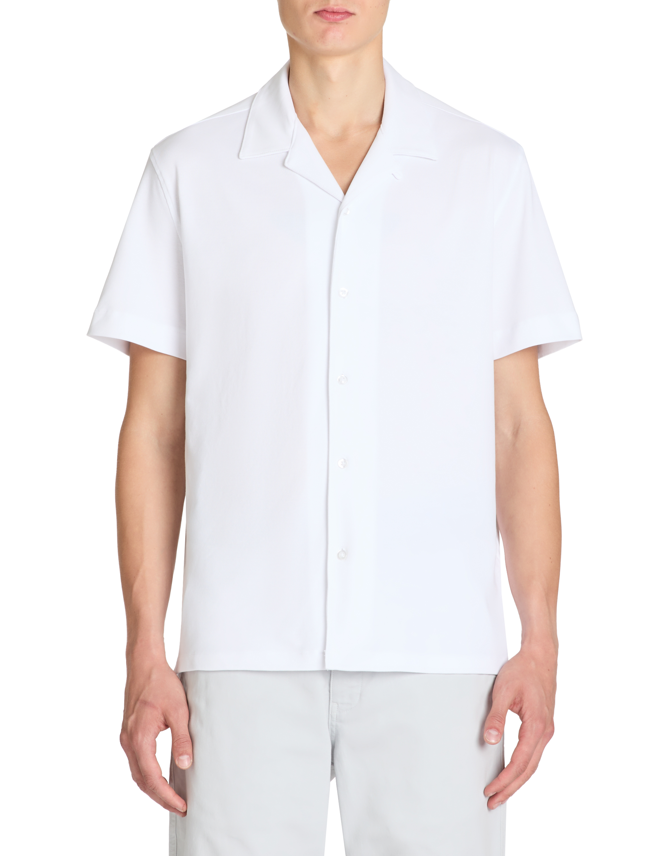 Chemisette regular en coton stretch - camaieu - Modalova