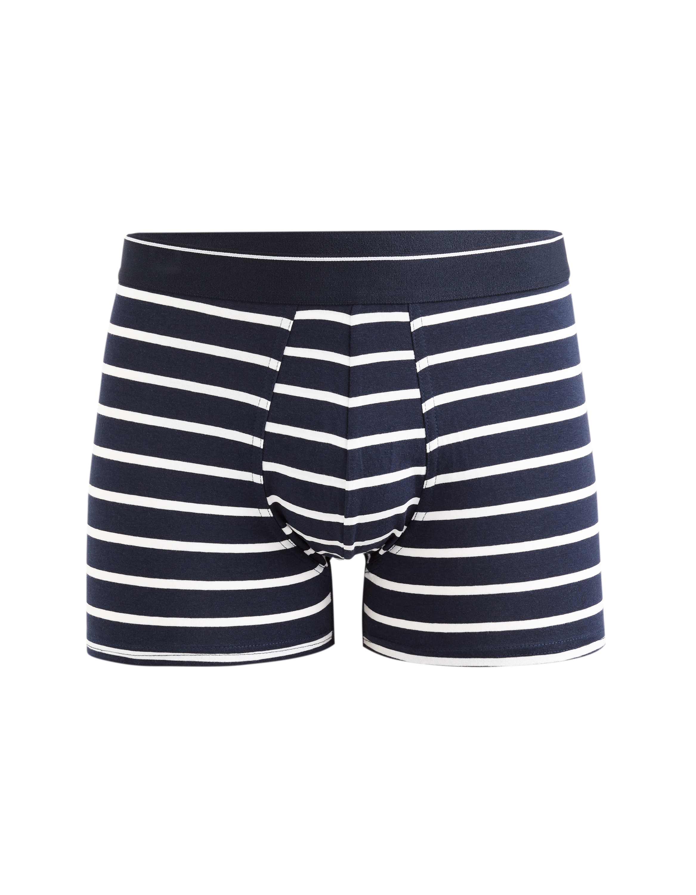 Boxer en coton stretch imprimé - marine