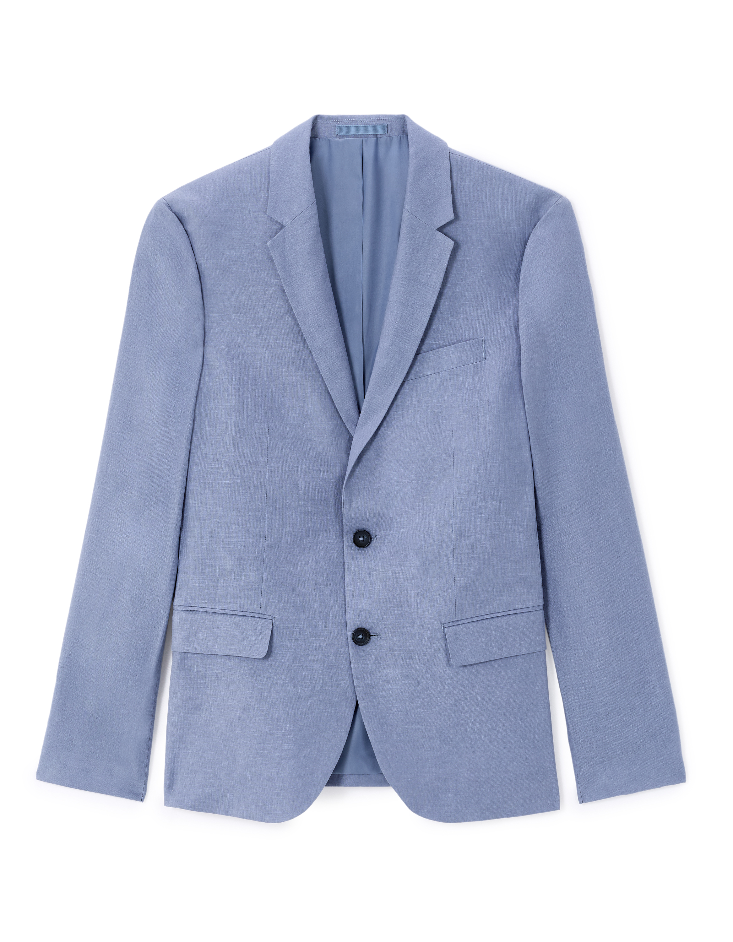 Veste de costume slim 100% lin - bleu