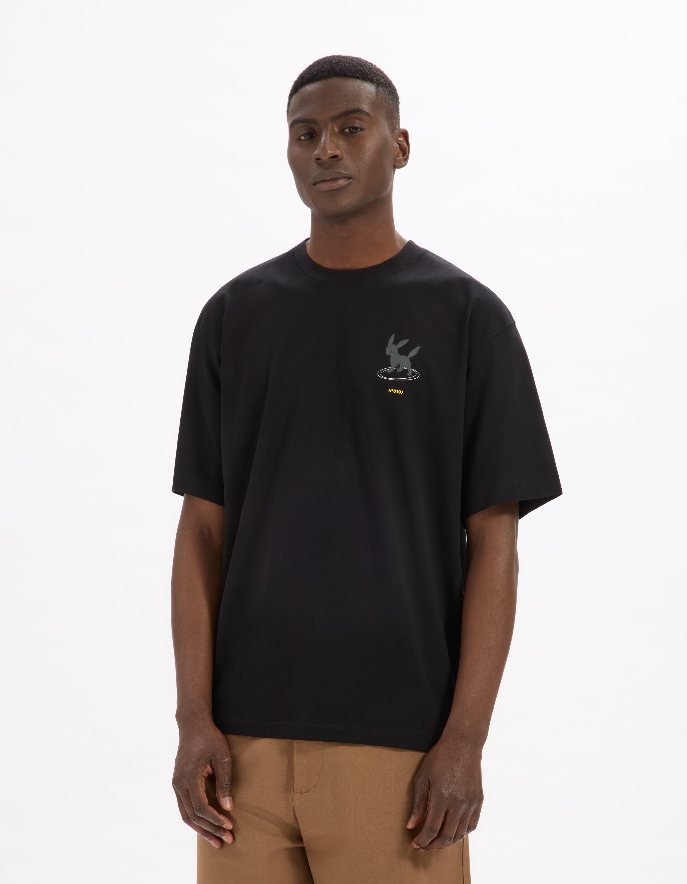 Pokémon - T-shirt noir Noctali - camaieu - Modalova