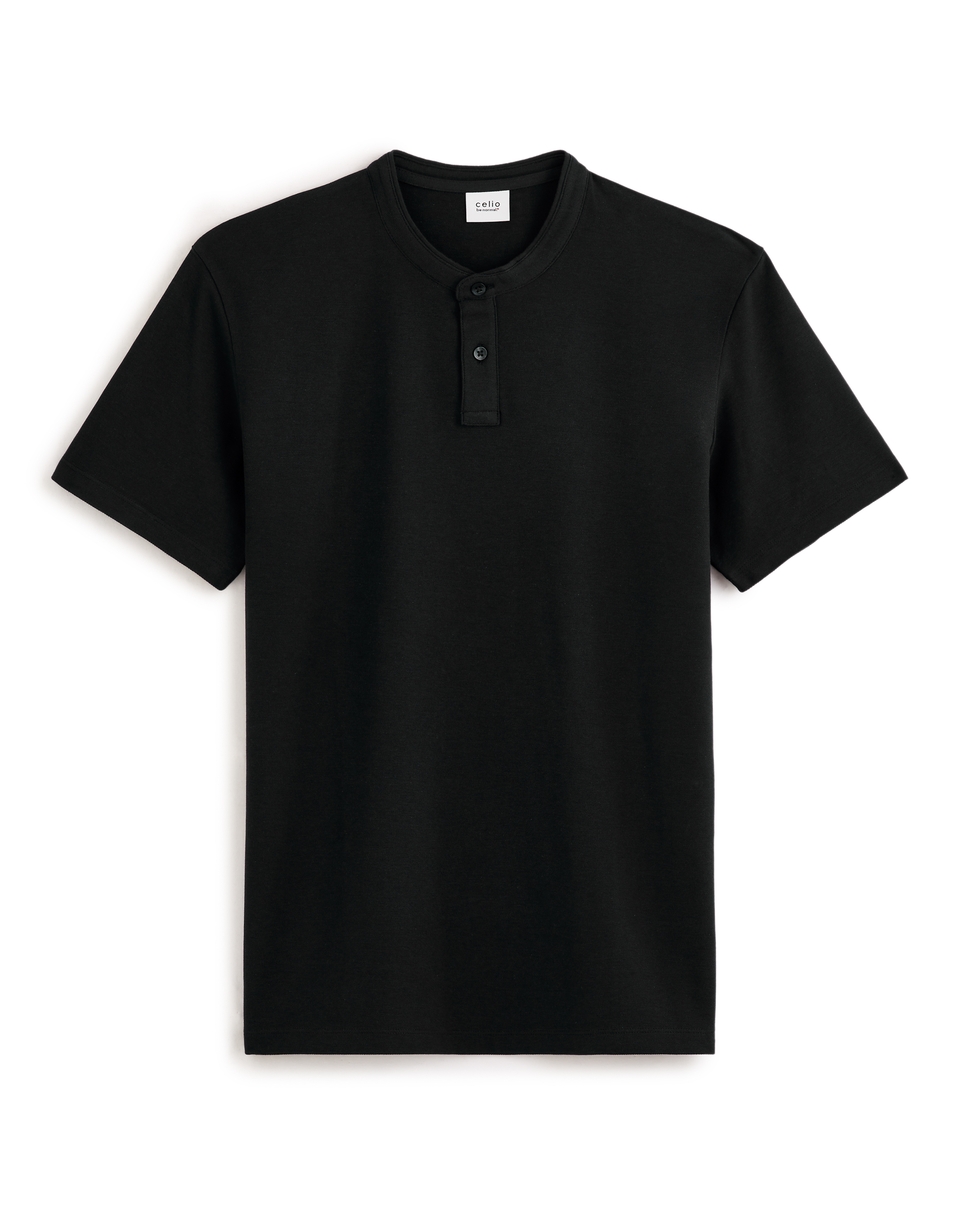 Polo piqué regular 100% coton - noir