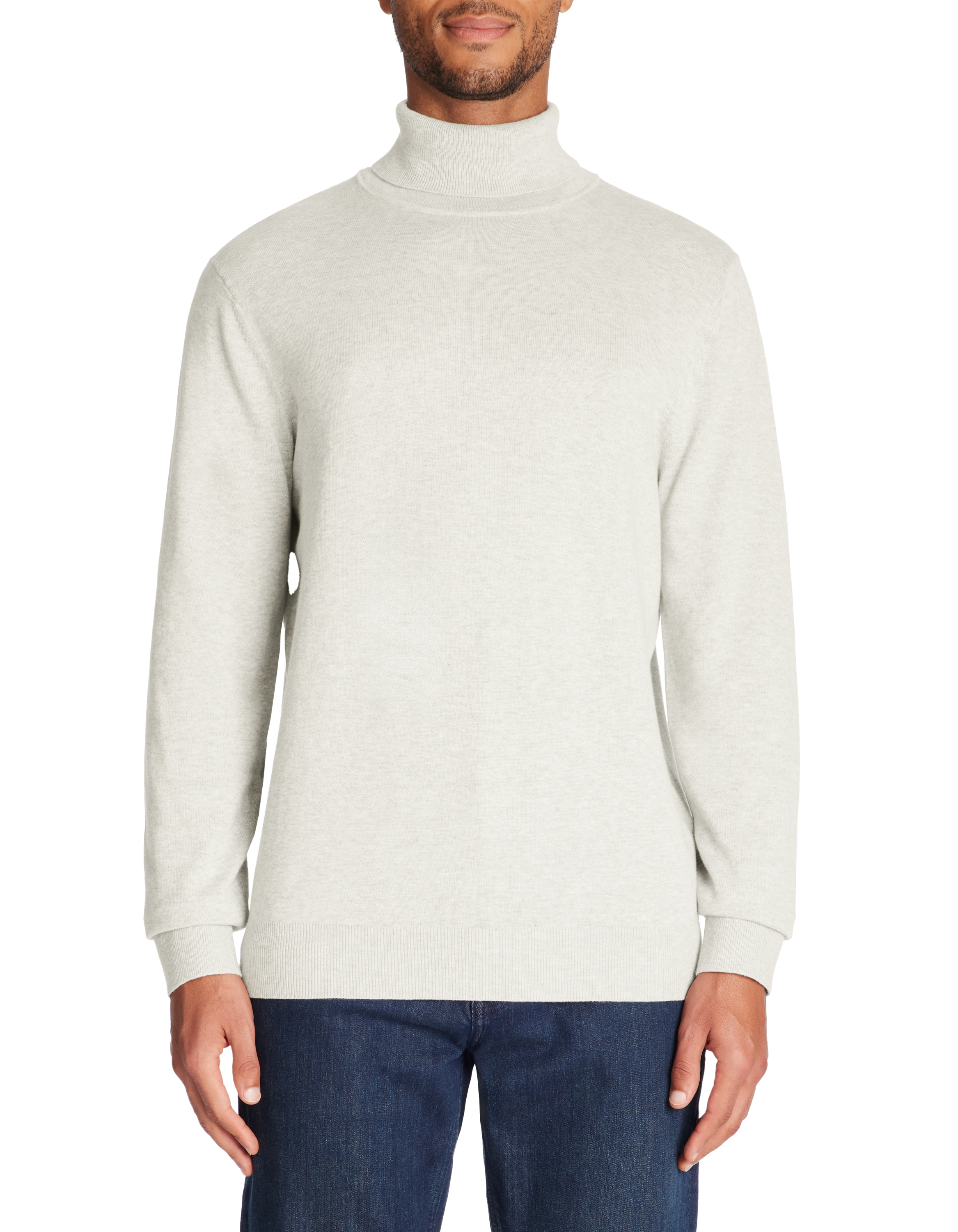 Pull col roulé 100% coton - blanc - camaieu - Modalova