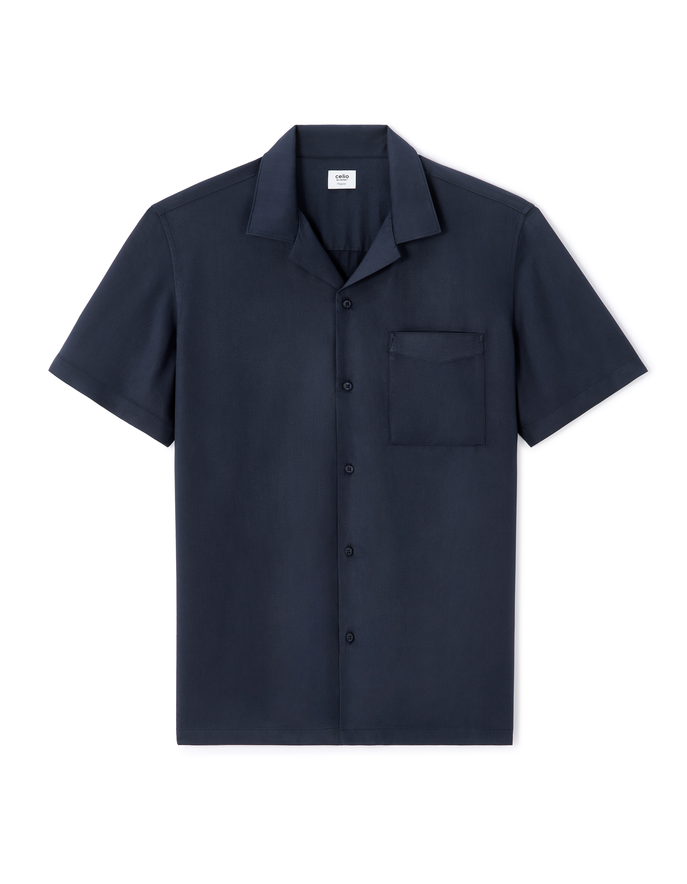 Chemisette regular 100% viscose - marine
