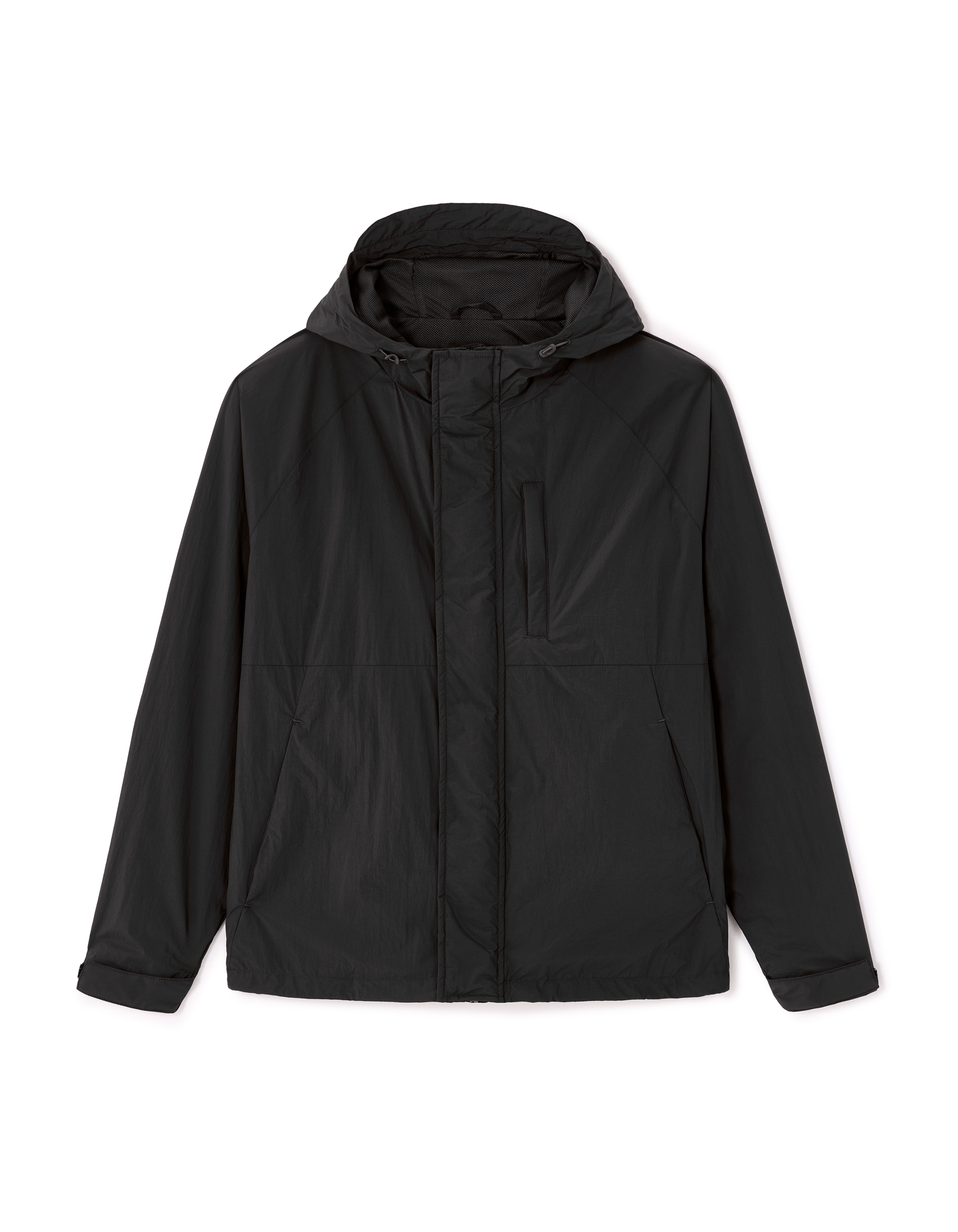 Blouson capuche fixe - noir