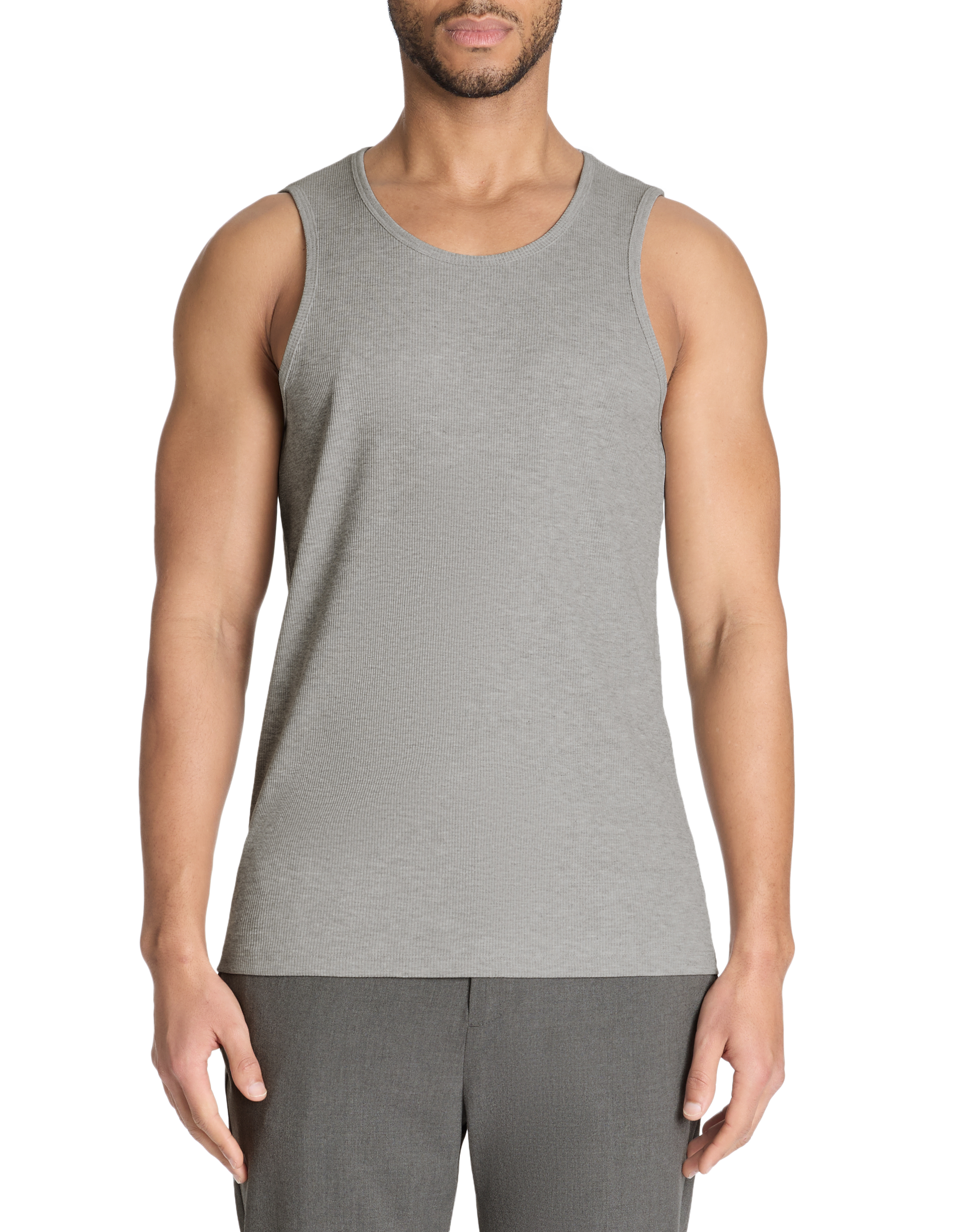 Débardeur slim coton côtelé stretch - camaieu - Modalova
