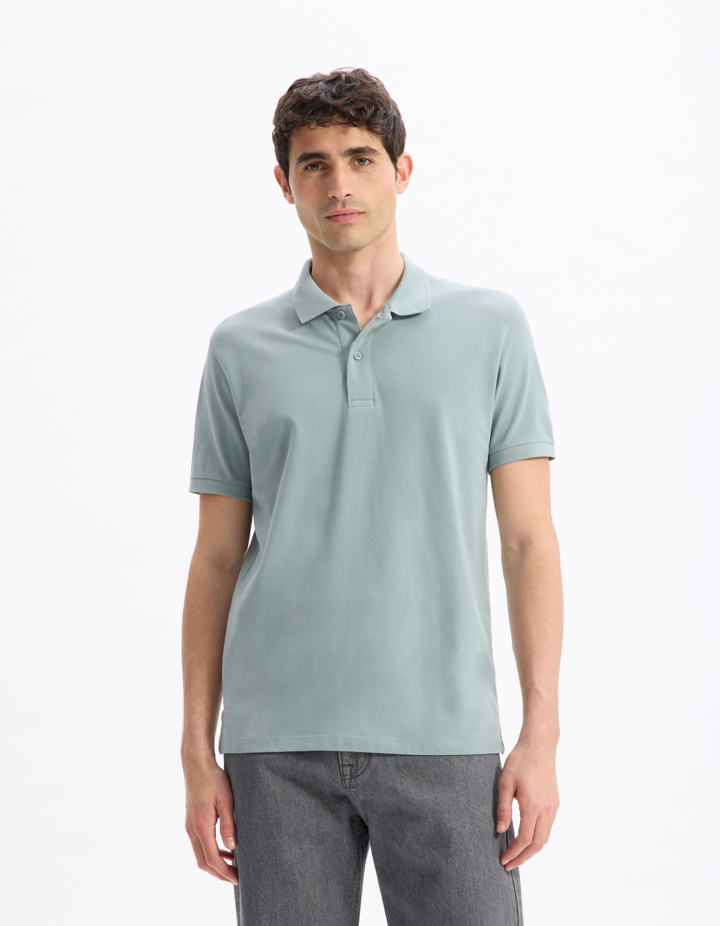 Polo piqué straight 100% coton - camaieu - Modalova