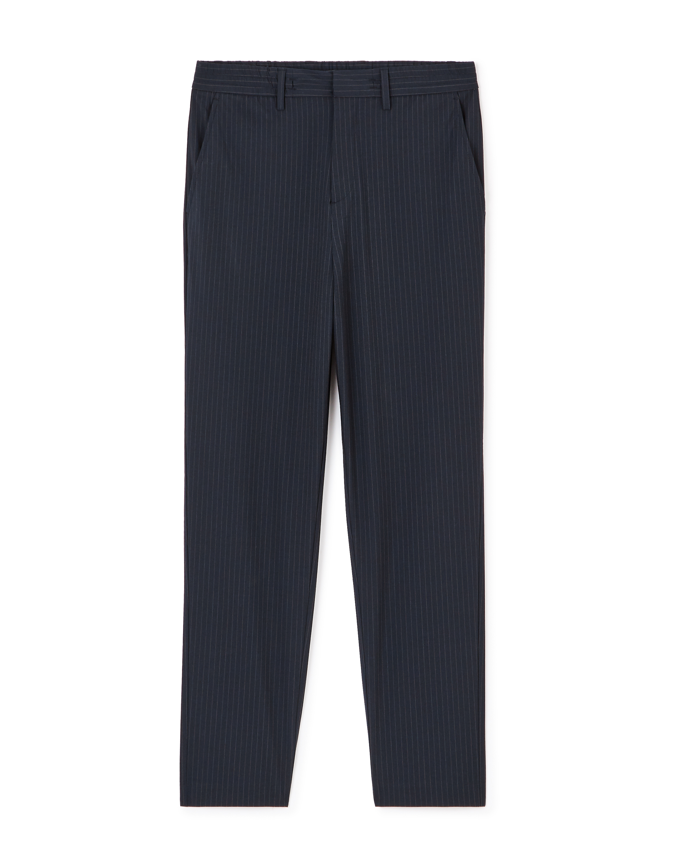 Pantalon straight stretch - marine