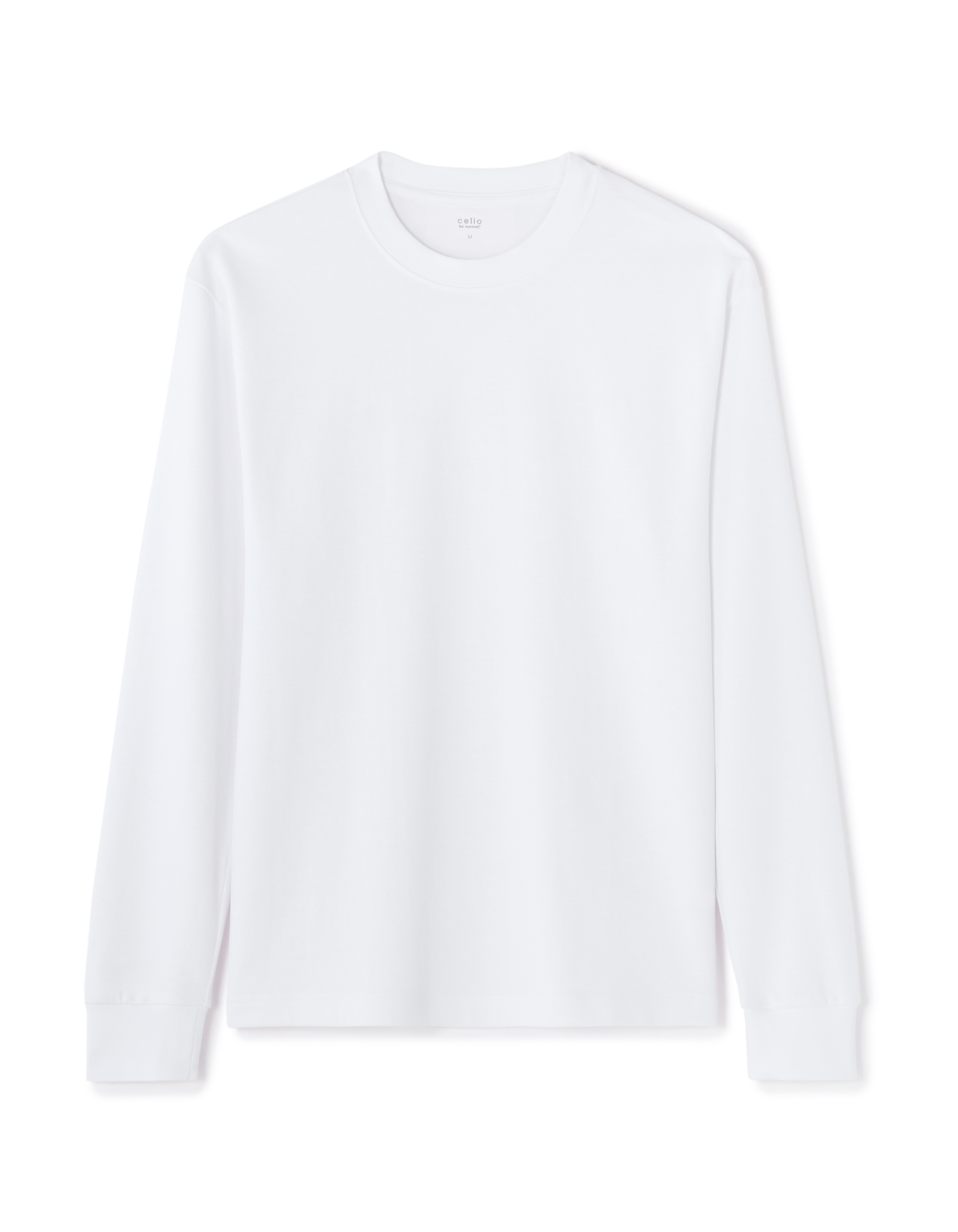 T-shirt oversize manches longues - blanc