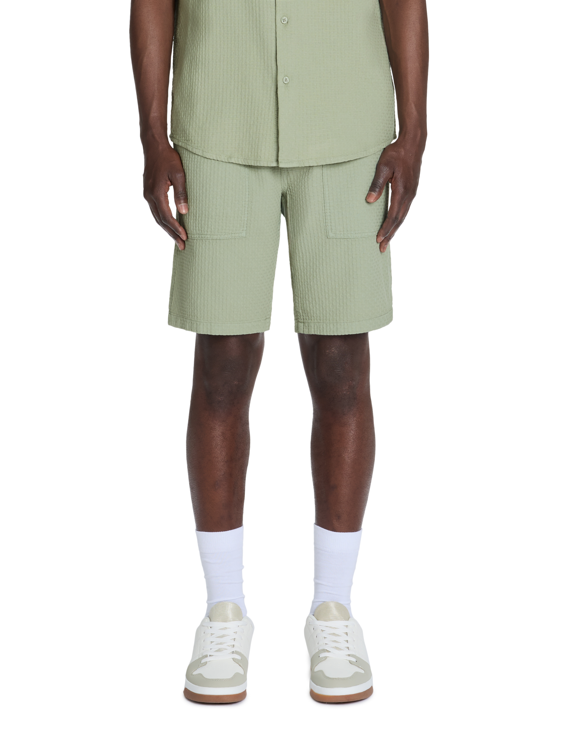 Bermuda 100% coton - vert - camaieu - Modalova