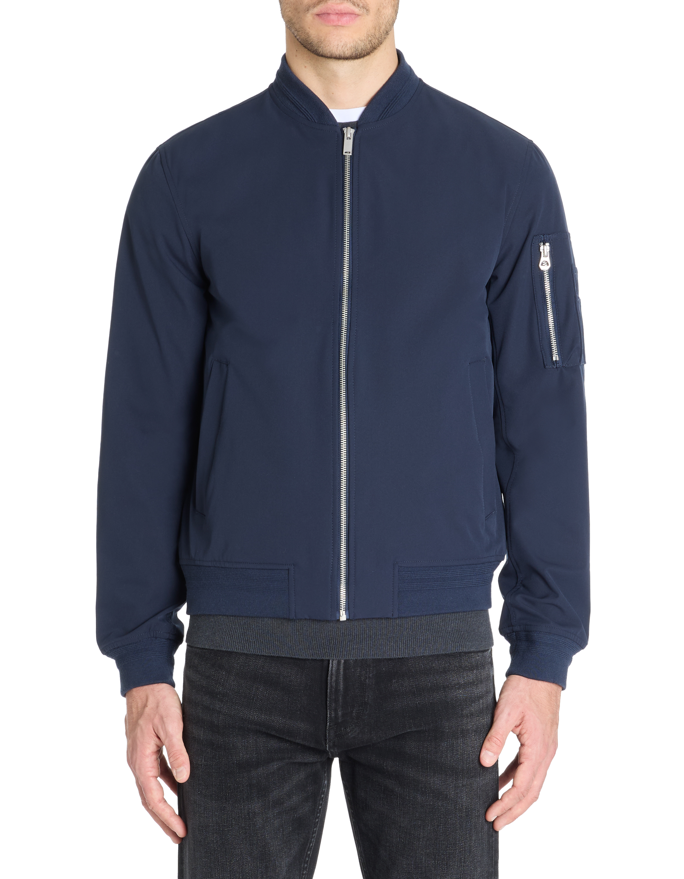 Bomber col bomber - marine - camaieu - Modalova