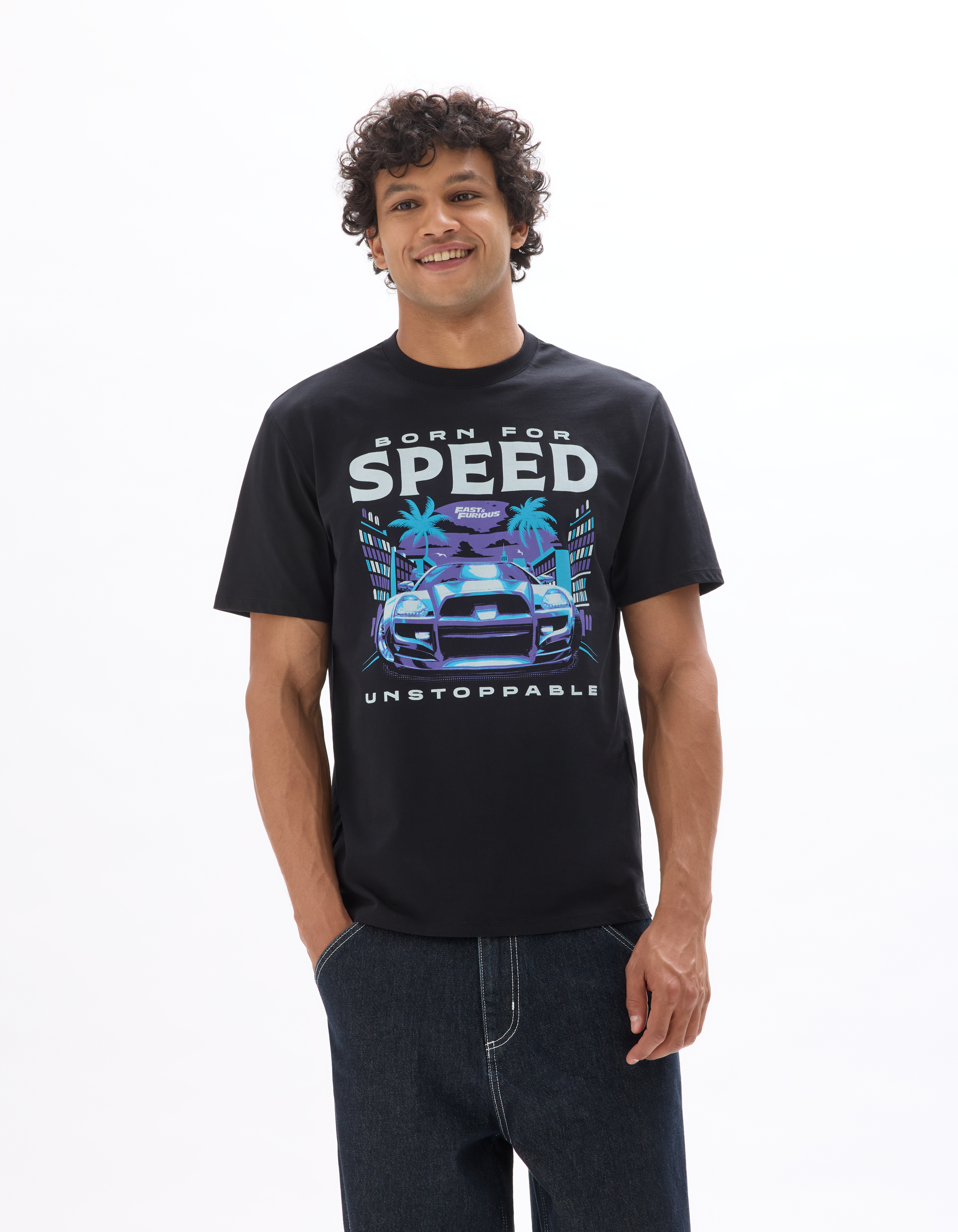 Fast & Furious - T-shirt noir - camaieu - Modalova