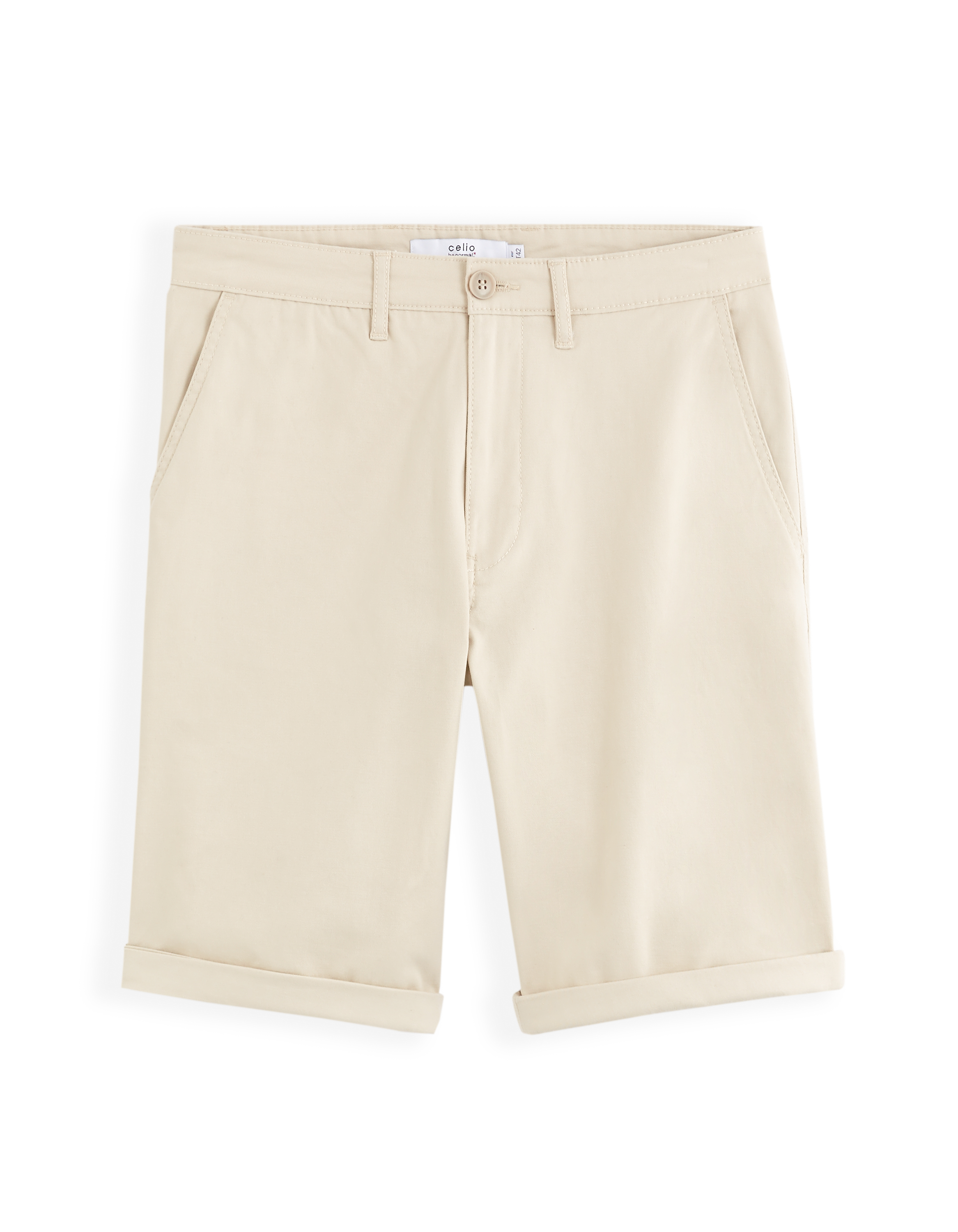 Bermuda chino en coton stretch - sand