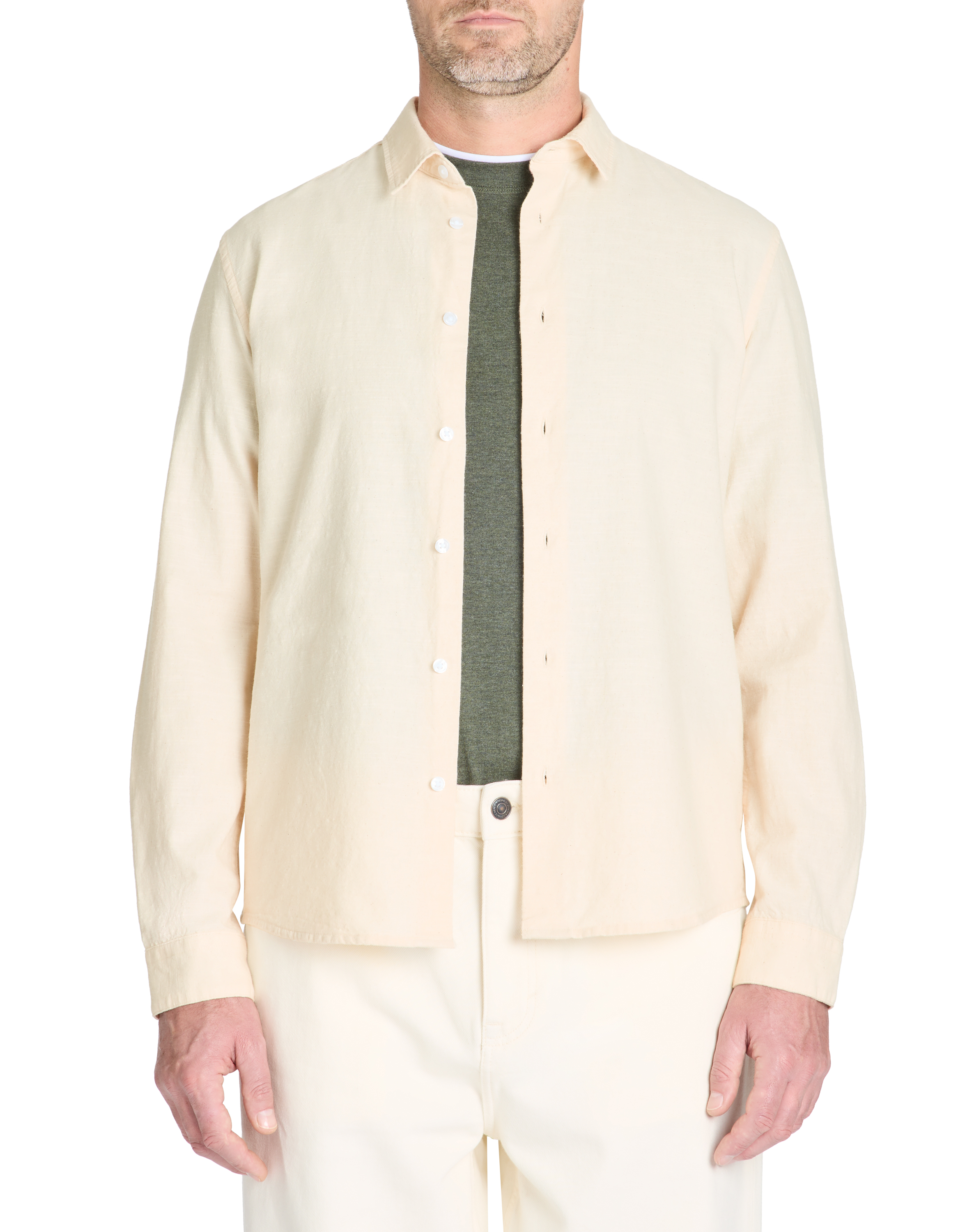 Chemise regular en chambray 100% coton - camaieu - Modalova