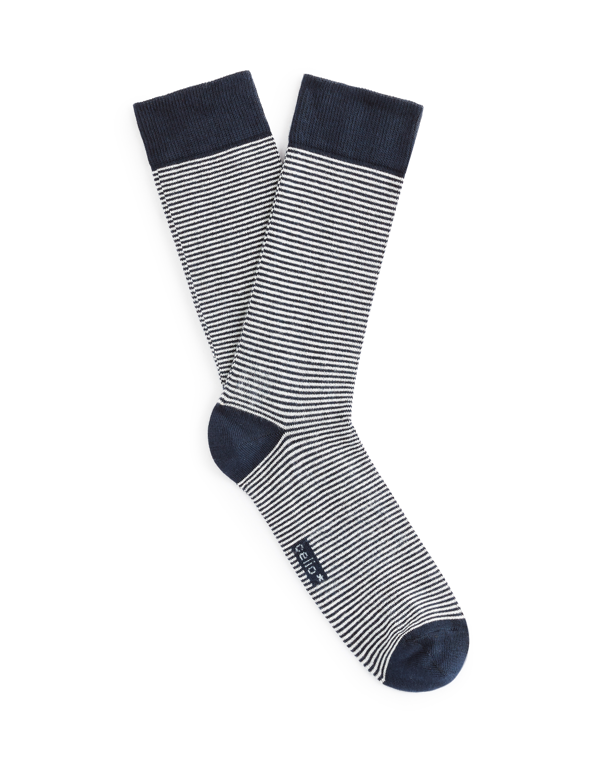 Chaussettes hautes coton - marine