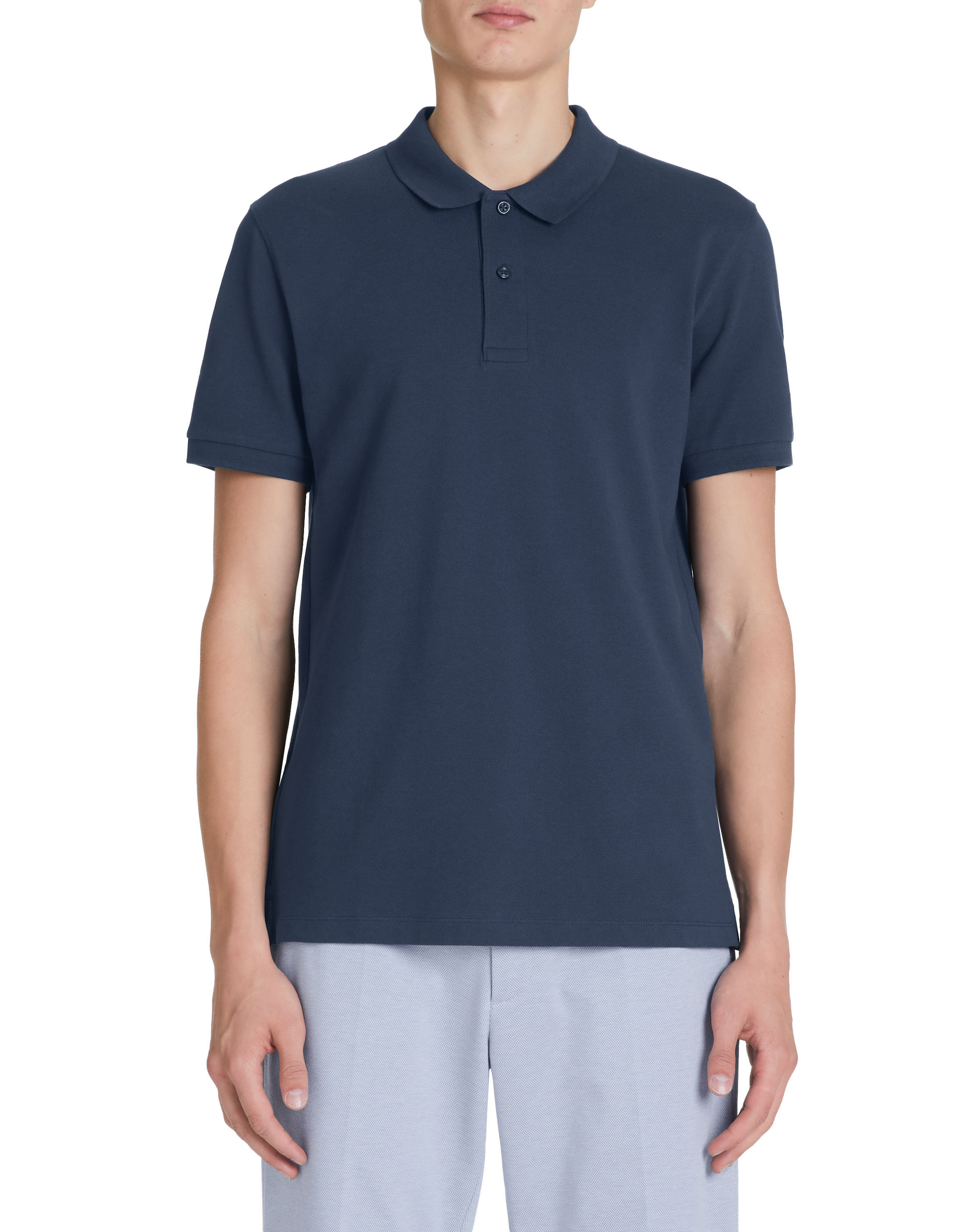 Polo piqué regular 100% coton - marine - camaieu - Modalova
