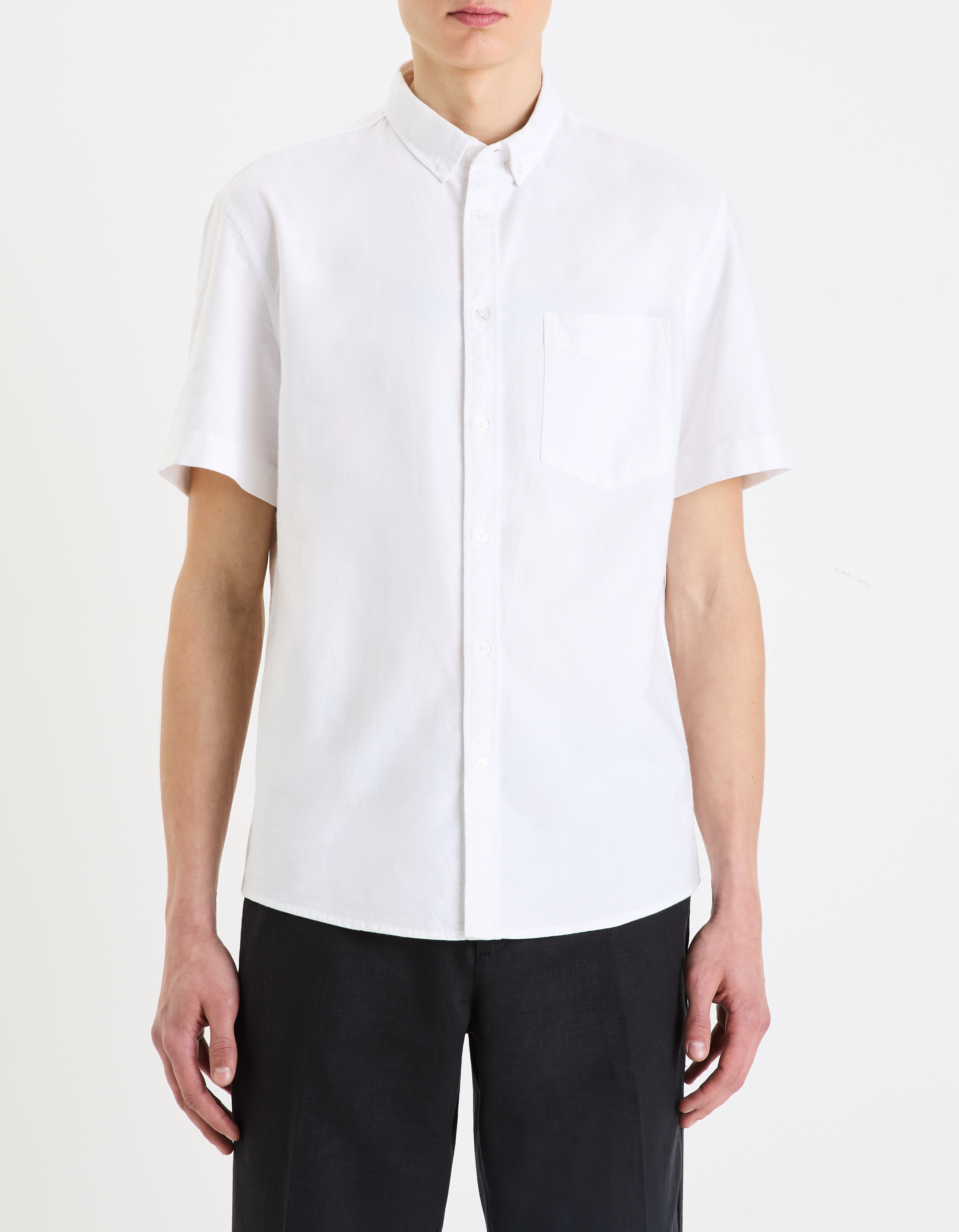 Chemisette regular en coton oxford - camaieu - Modalova