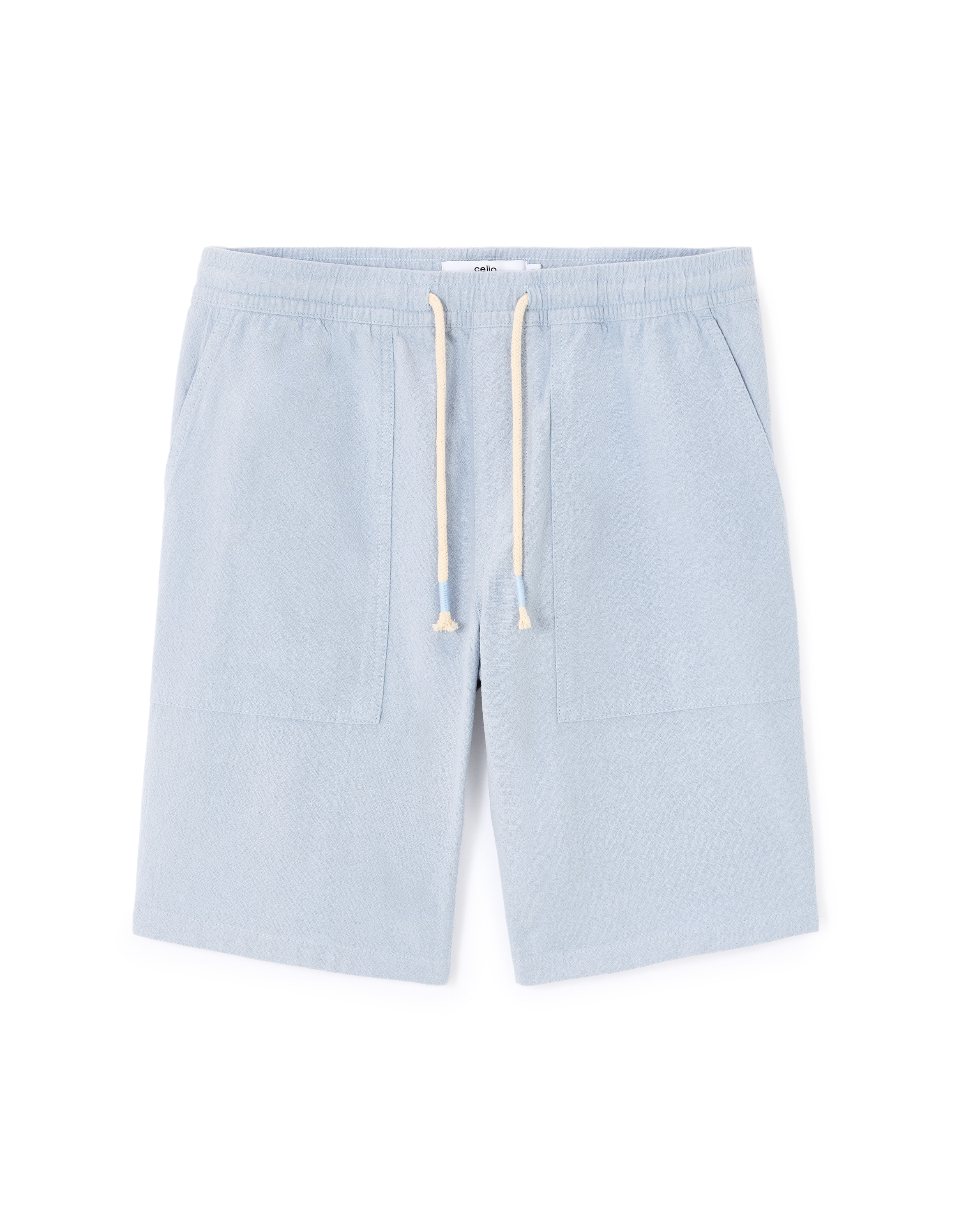 Bermuda 100% coton - bleu