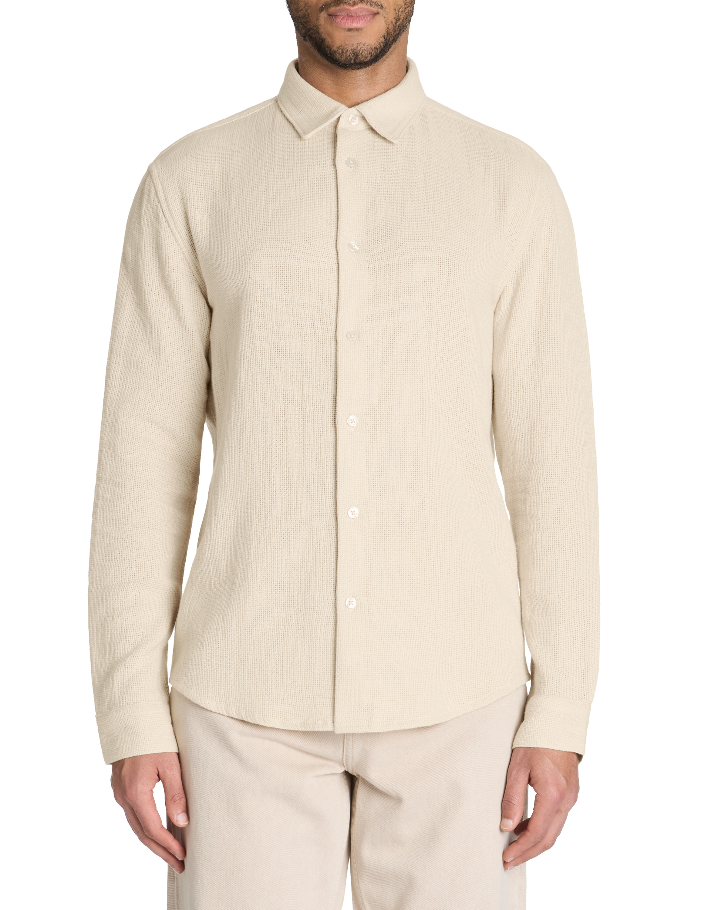 Chemise regular slubbée 100% coton - camaieu - Modalova