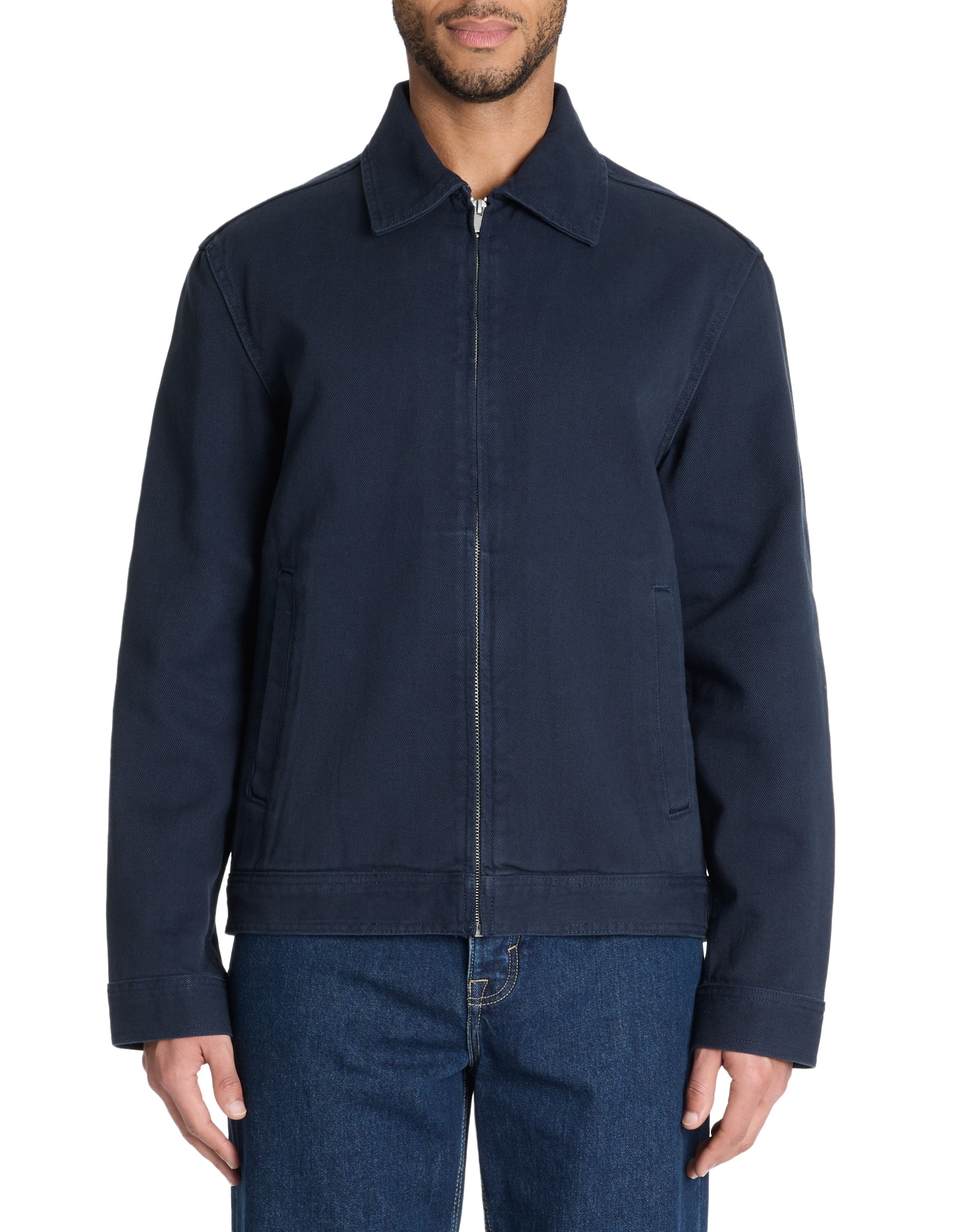Veste col chemise - marine - camaieu - Modalova