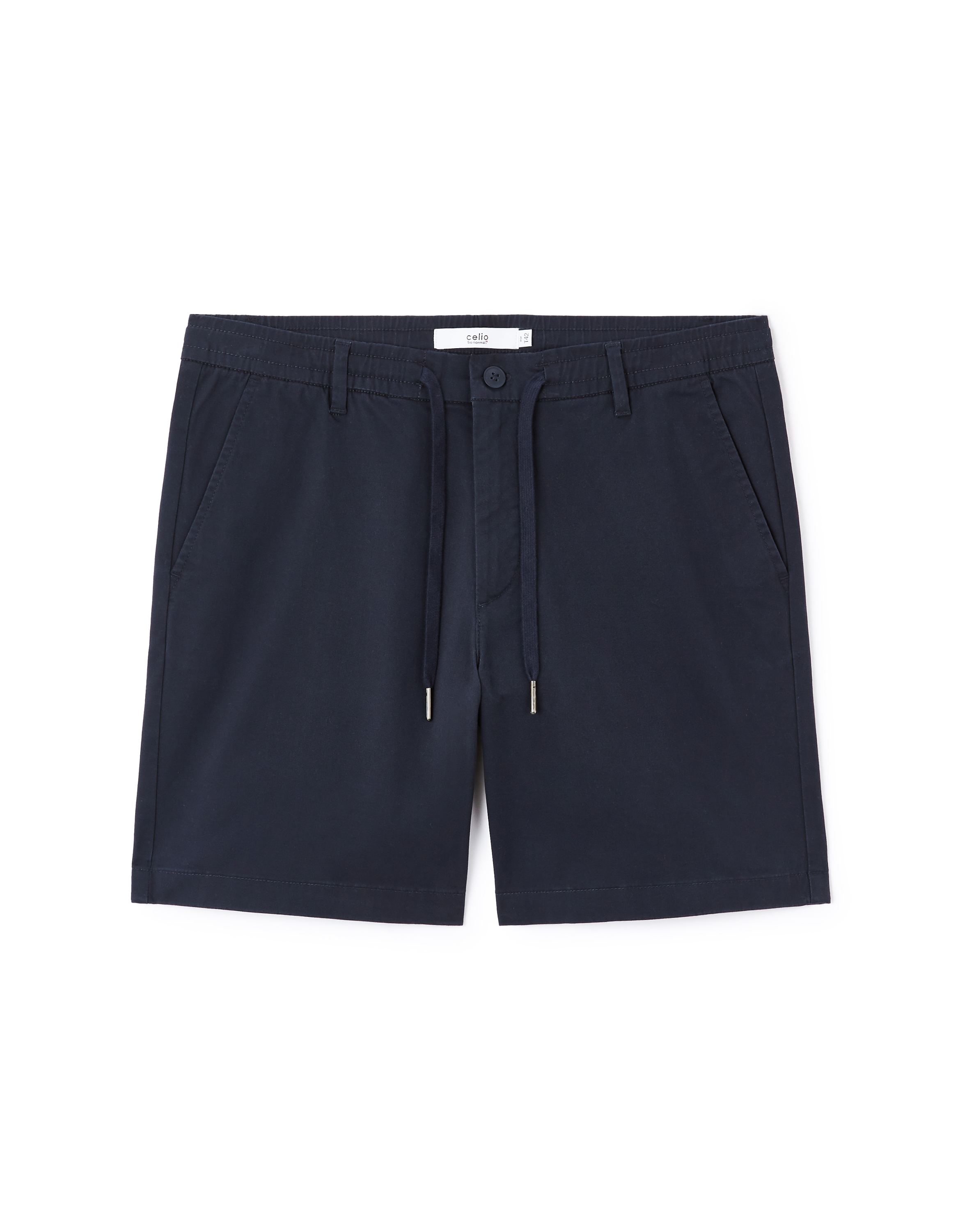 Bermuda 100% coton stretch - marine