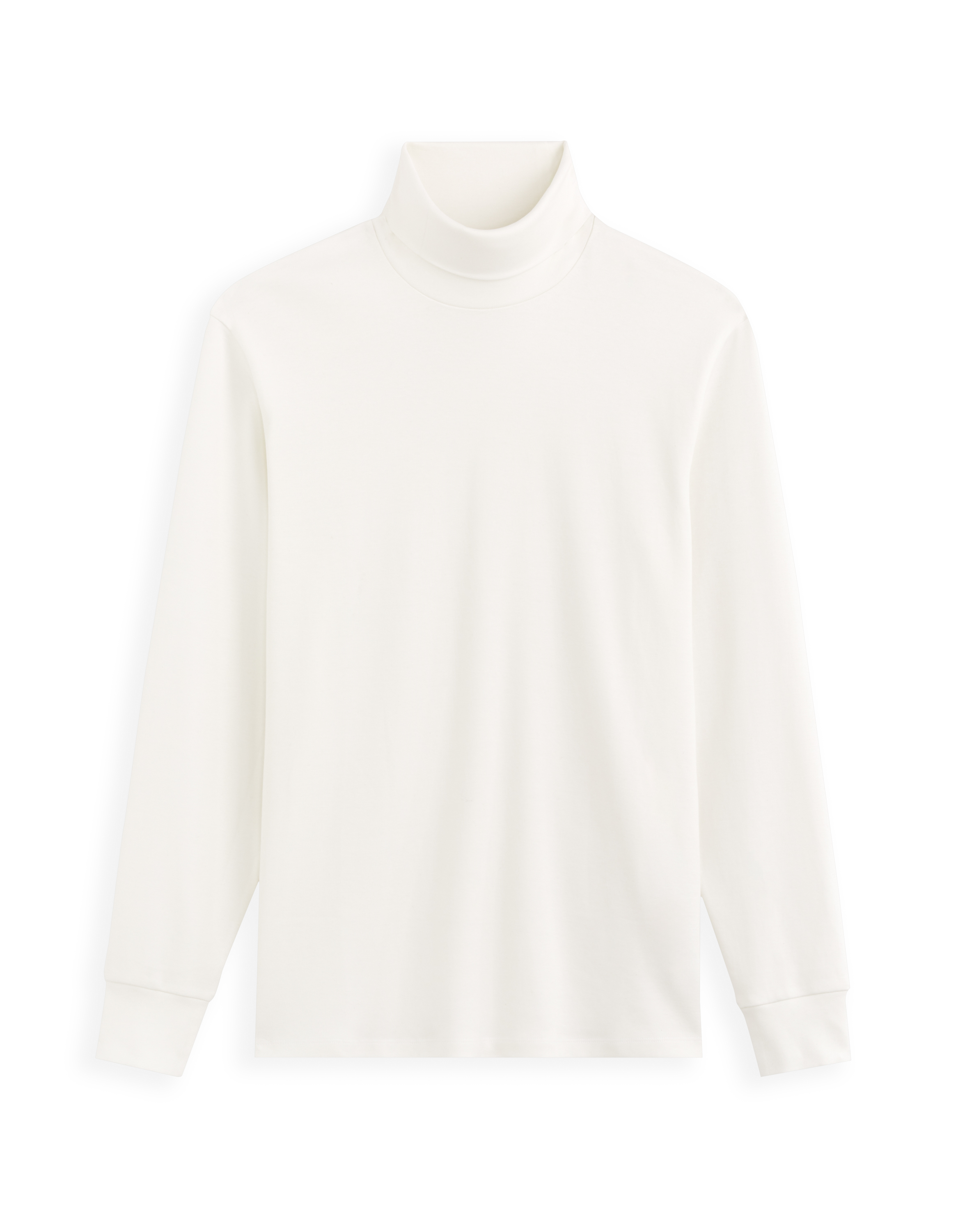 T-shirt col roulé manches longues - beige