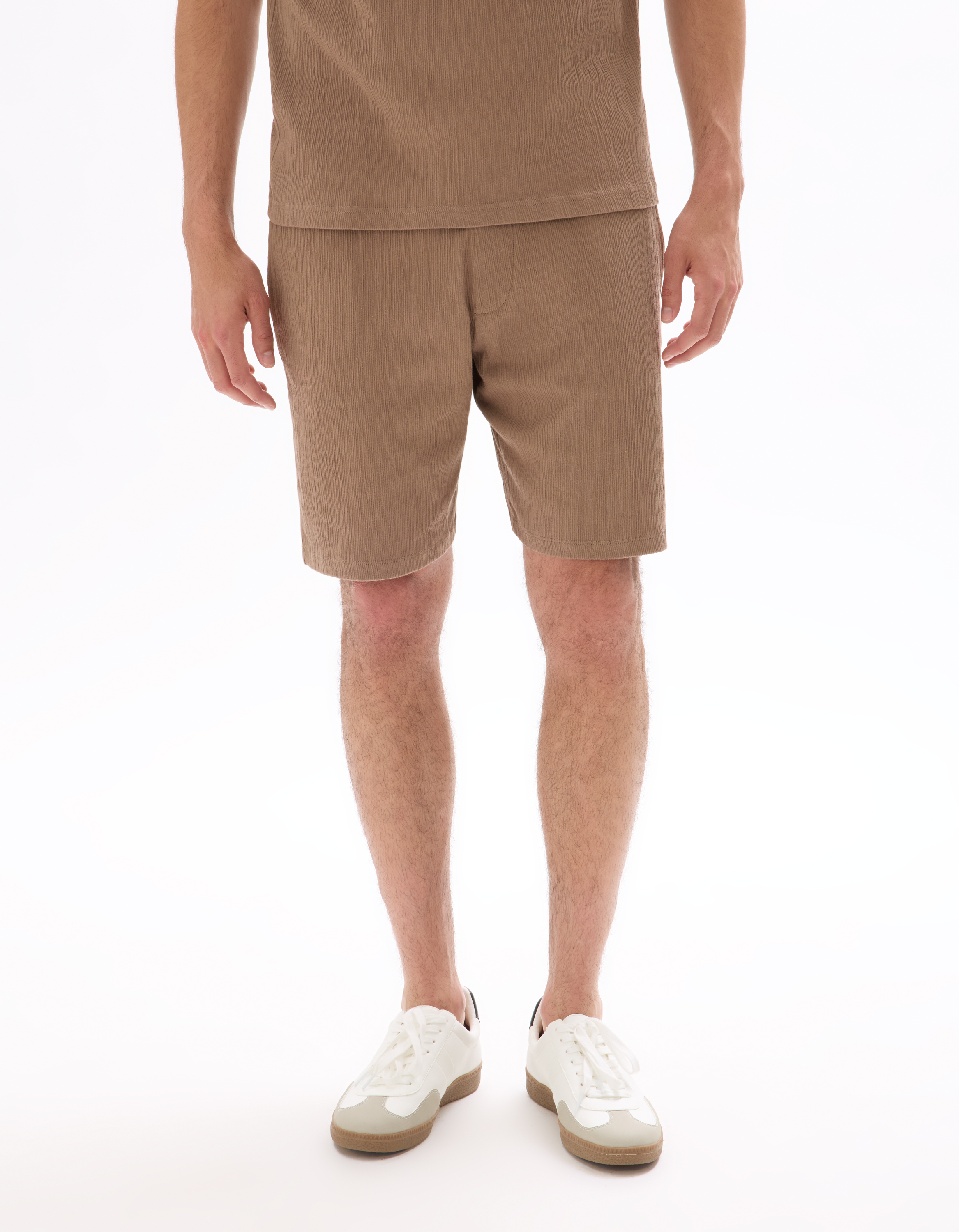 Bermuda ceinture à cordon coton stretch - camaieu - Modalova