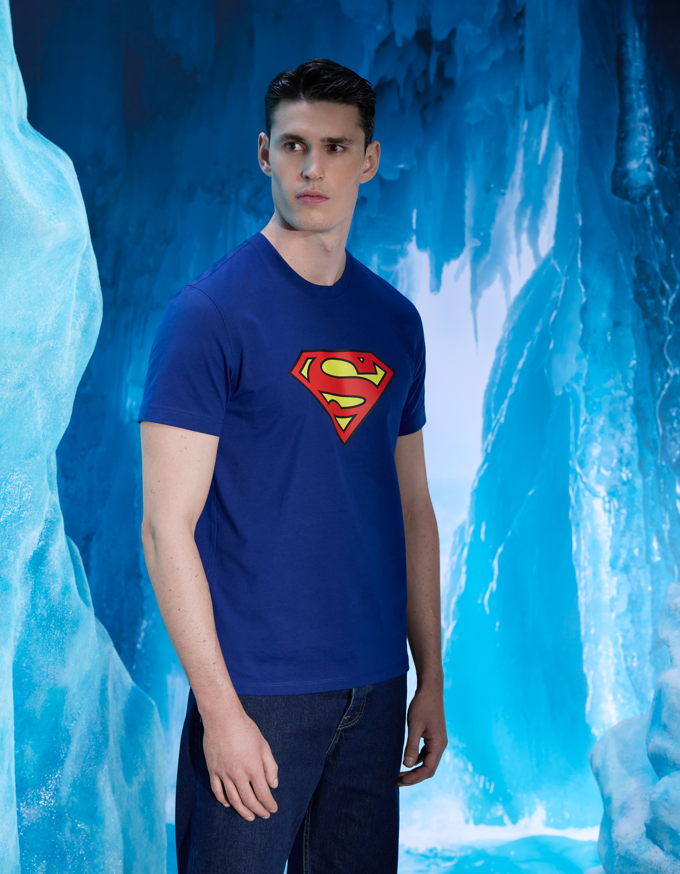Superman - T-shirt bleu - camaieu - Modalova
