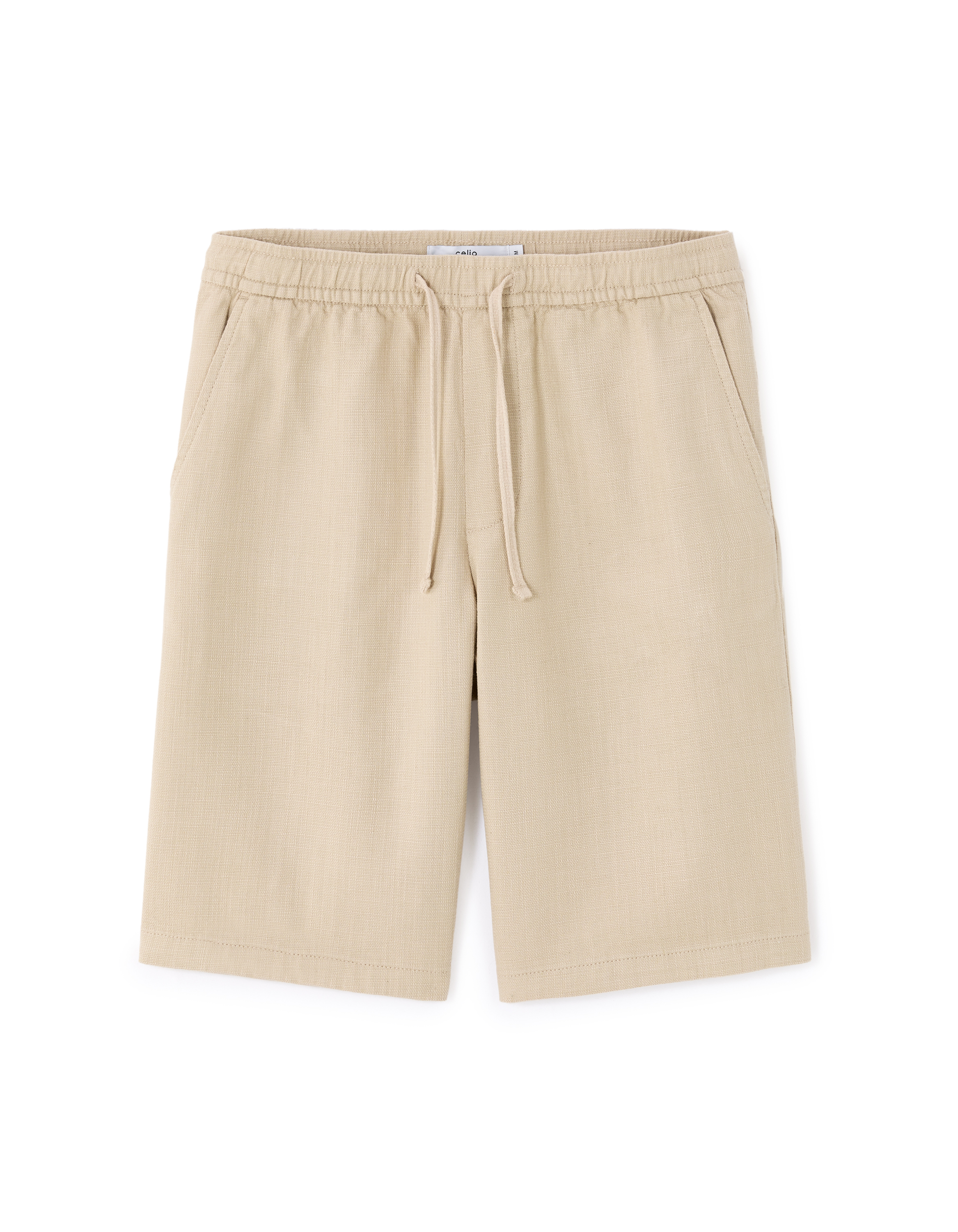 Bermuda 100% coton armuré - beige