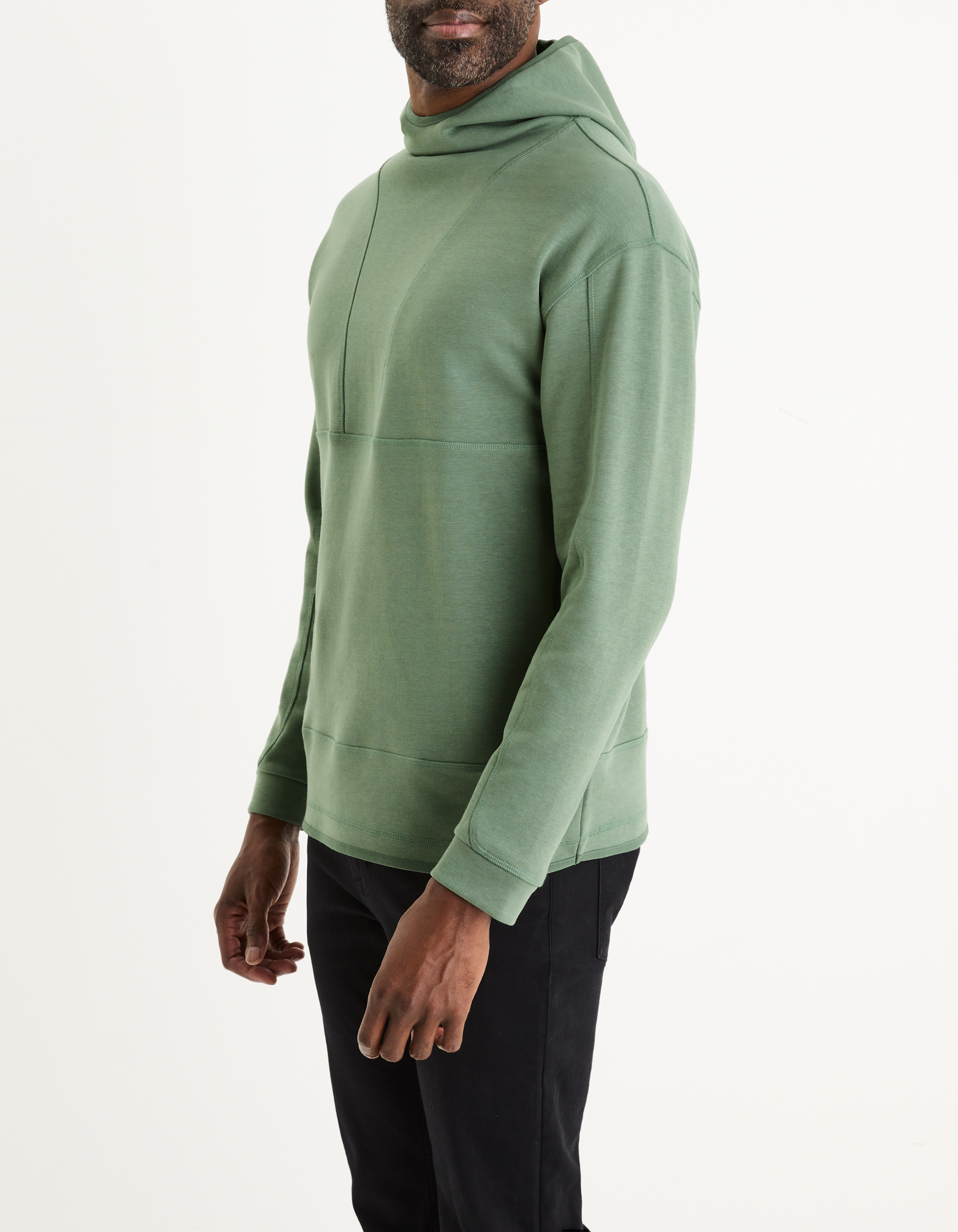 Sweat à capuche - vert - camaieu - Modalova