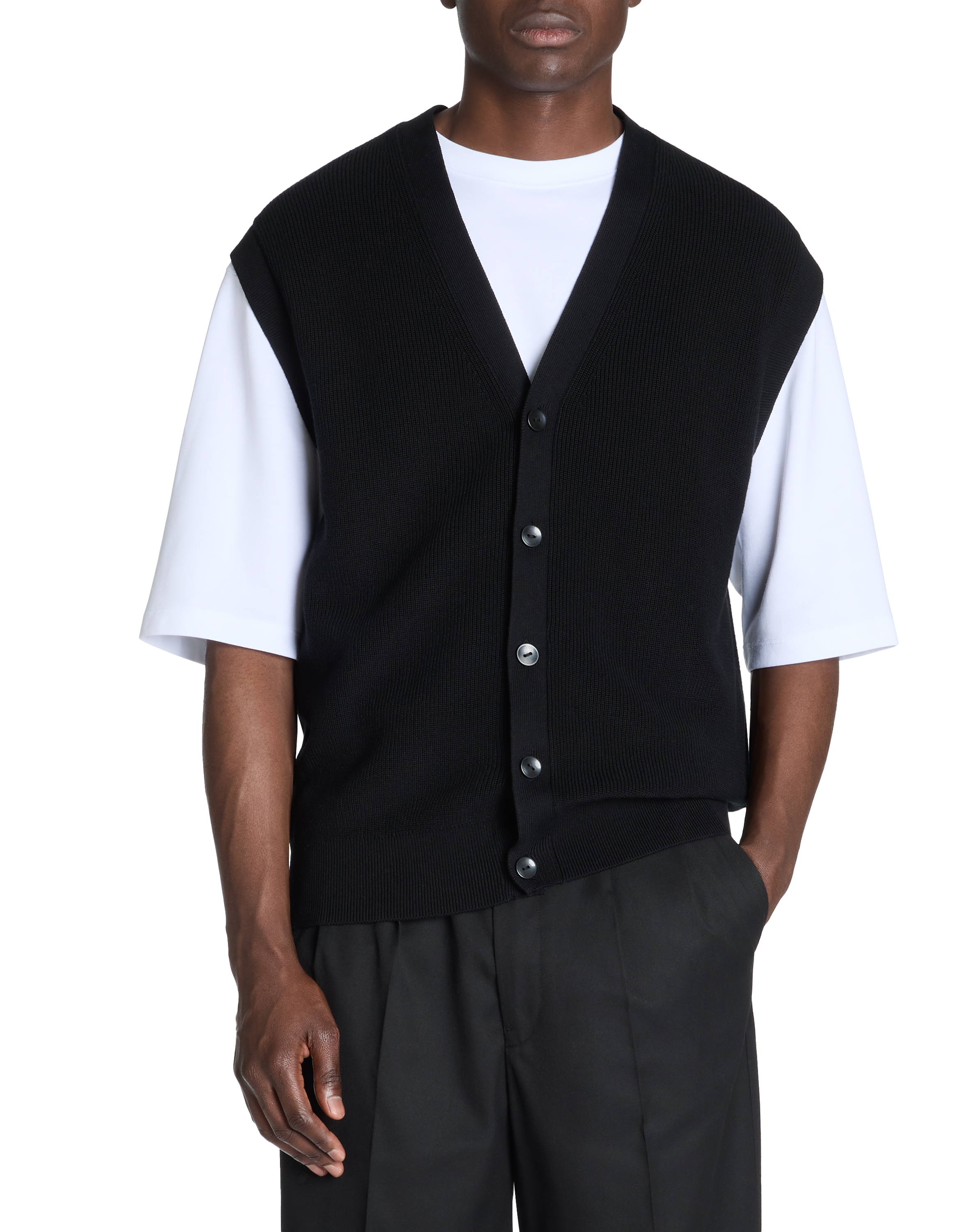 Cardigan 100% coton - noir - camaieu - Modalova