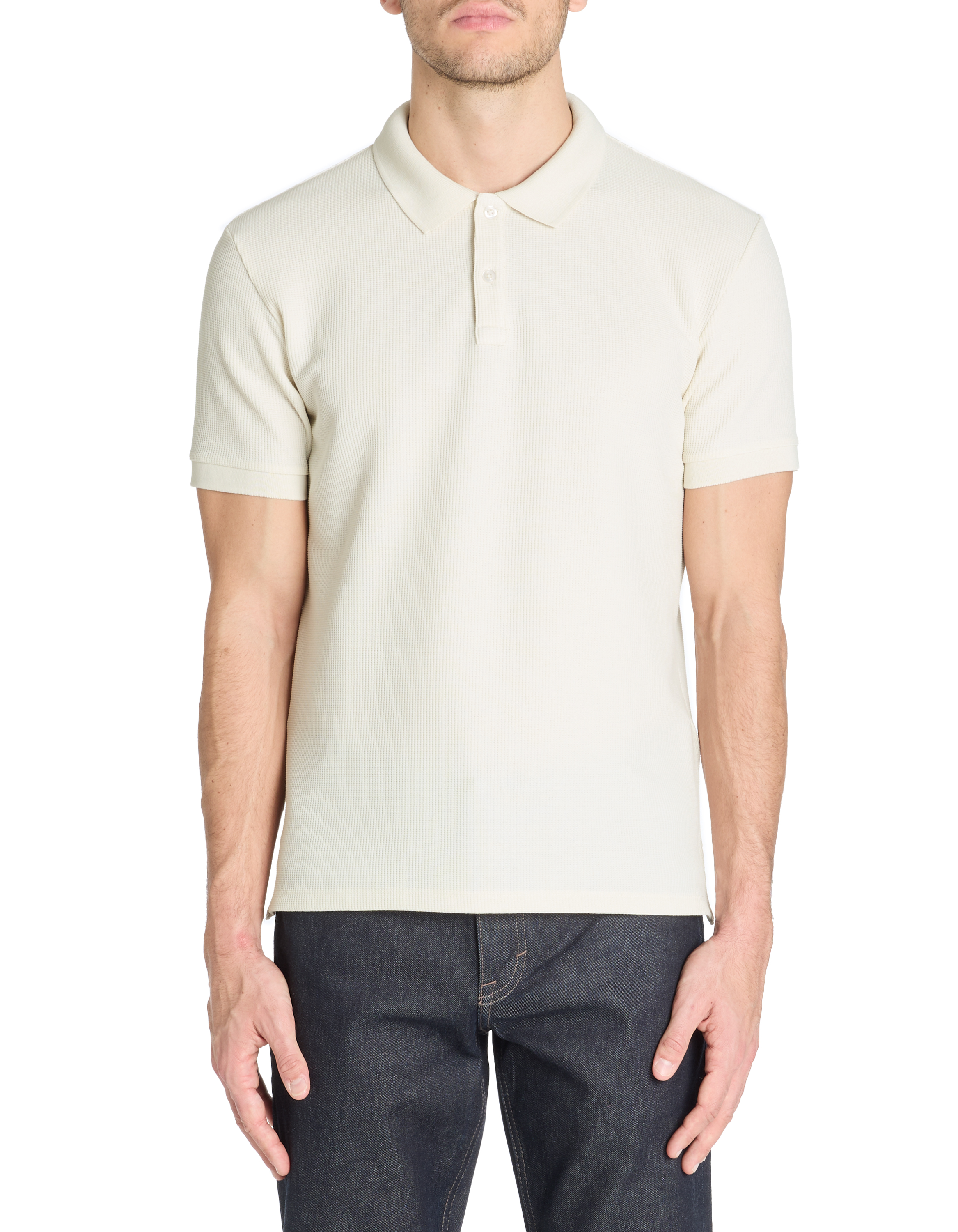 Polo regular 100% coton stretch - beige - camaieu - Modalova