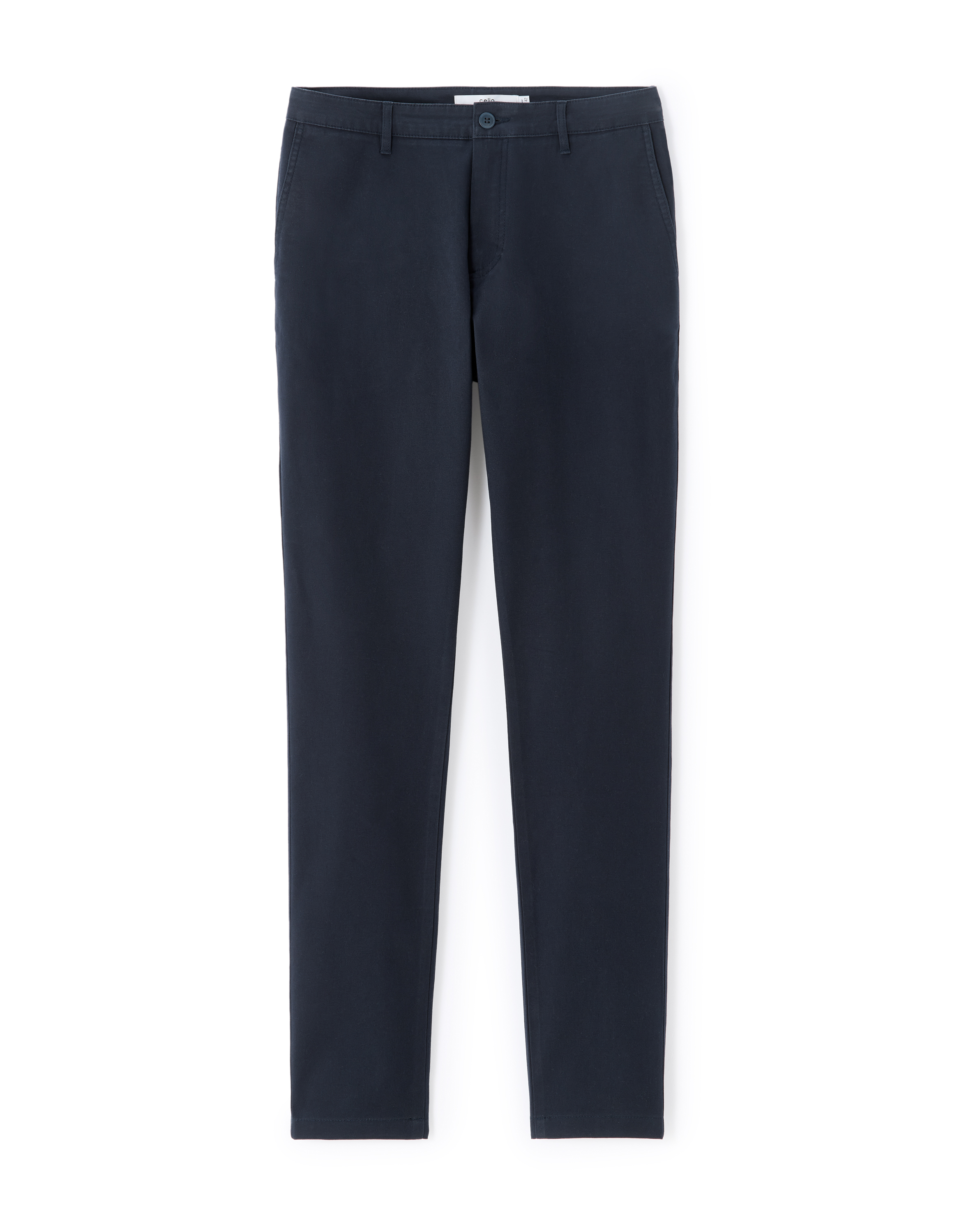 Pantalon skinny en coton stretch - marine
