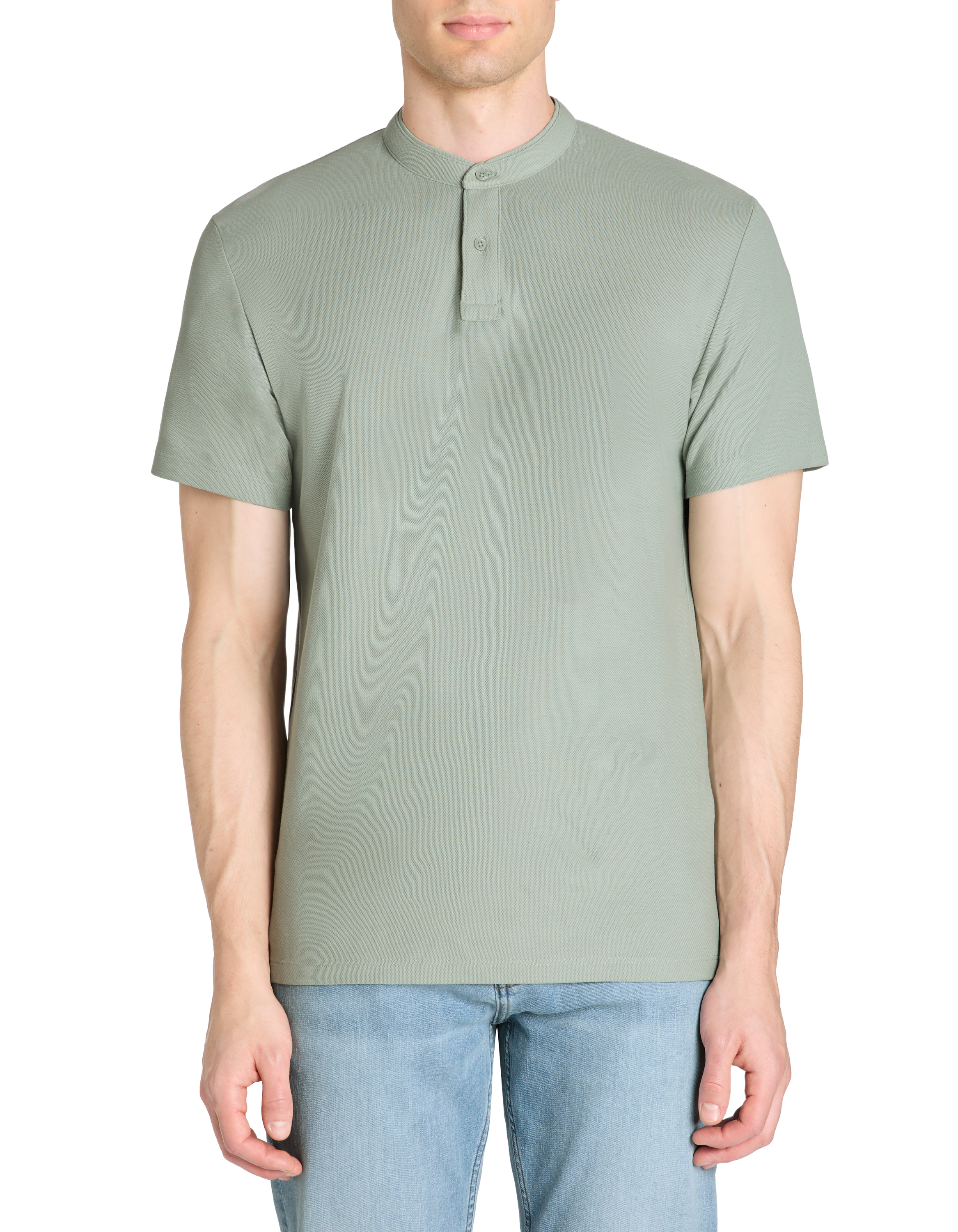 Polo piqué regular 100% coton - gris - camaieu - Modalova