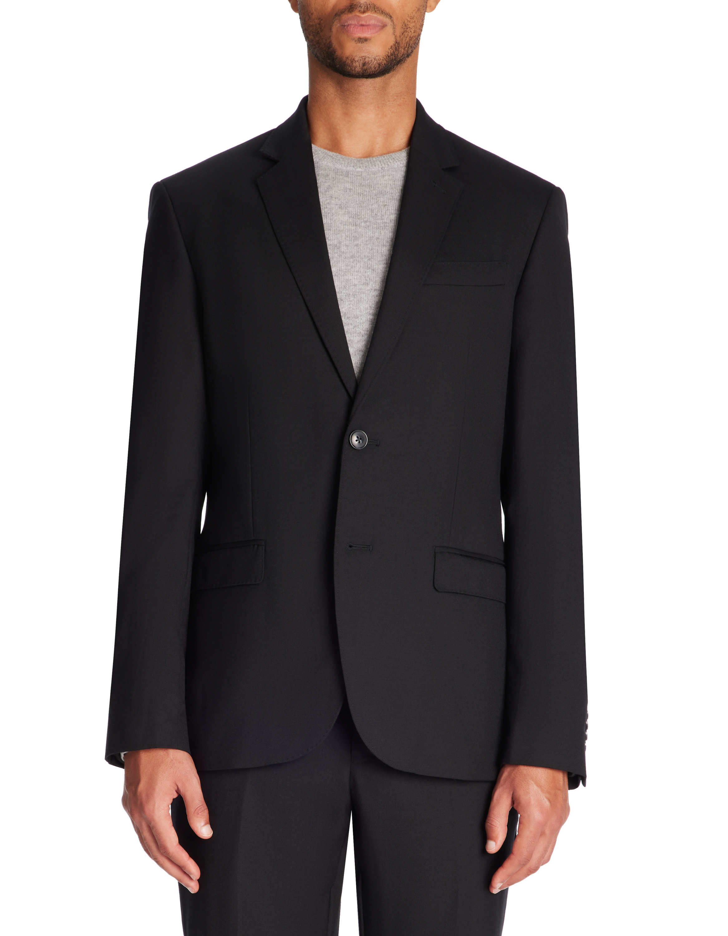 Veste de costume slim - noir - camaieu - Modalova