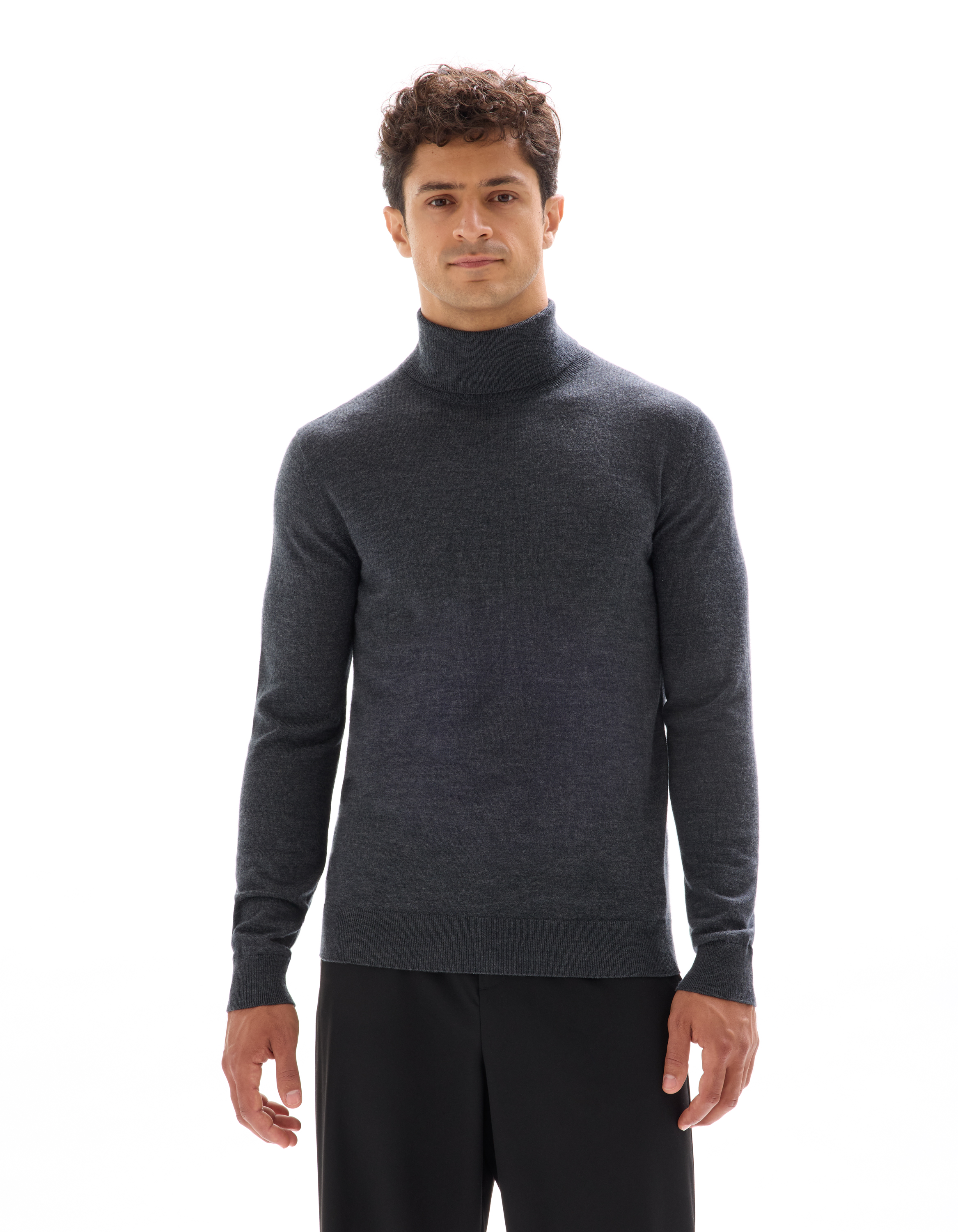 Pull col roulé slim 100% laine - camaieu - Modalova