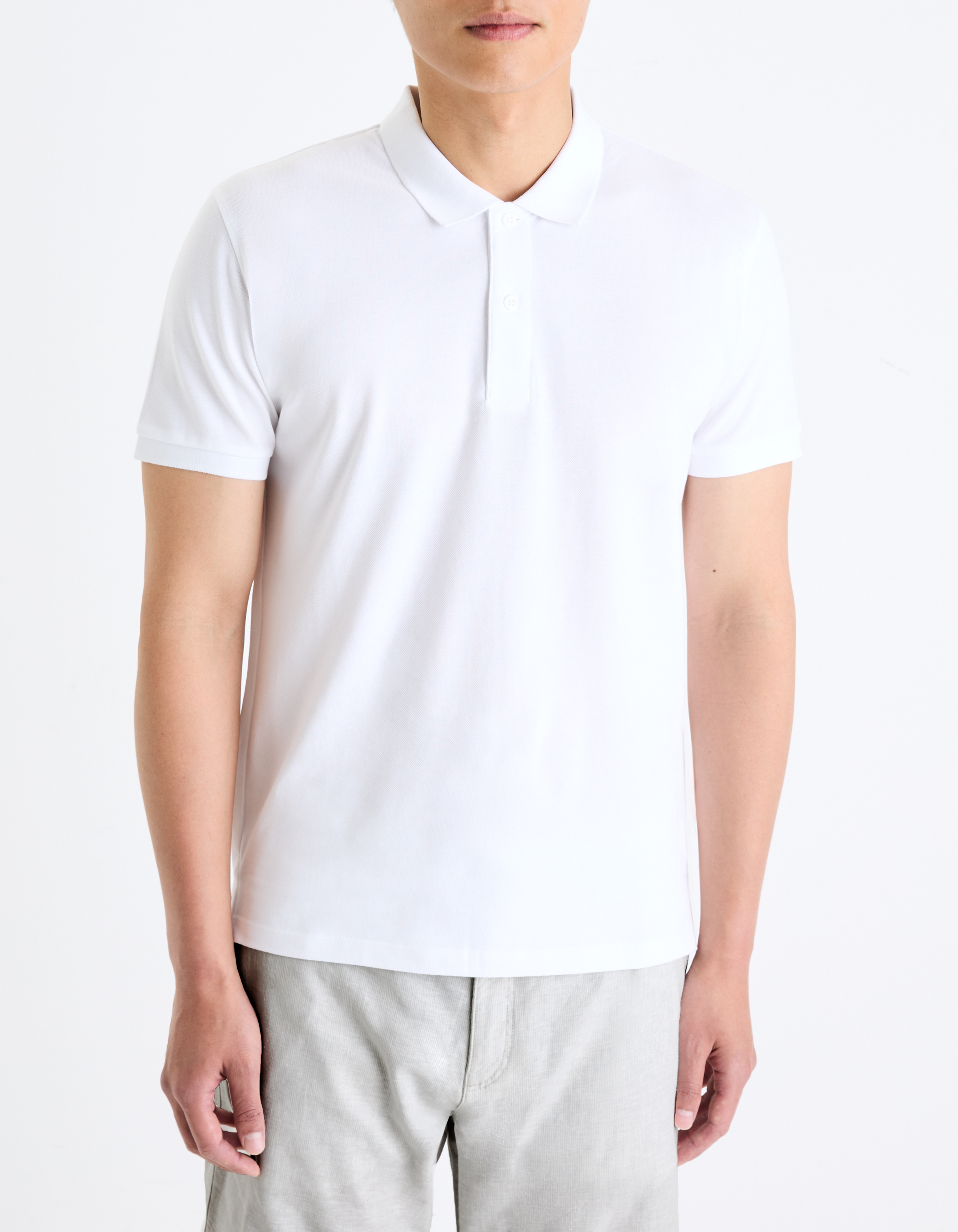 Polo piqué straight 100% coton - camaieu - Modalova