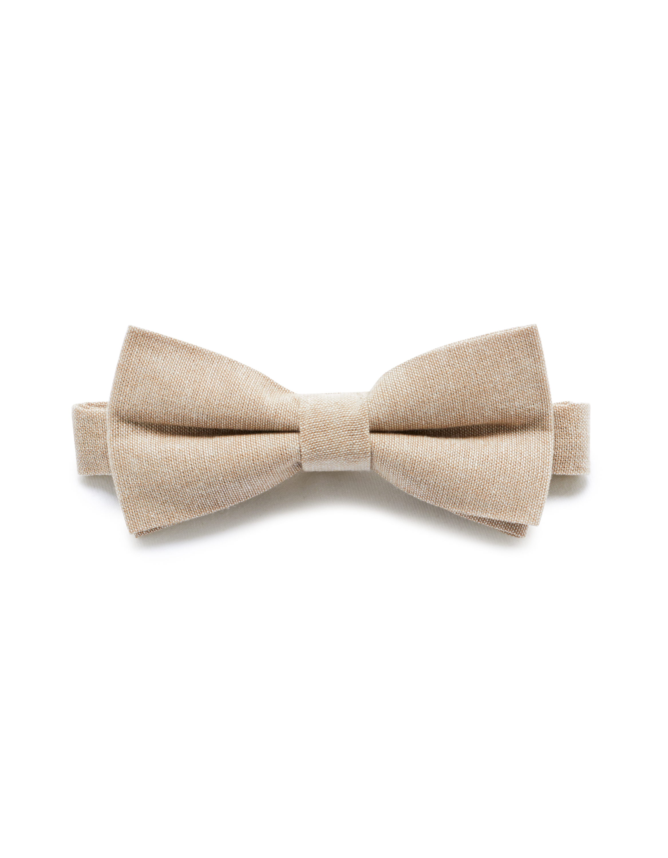 Nœud papillon 100% coton - beige